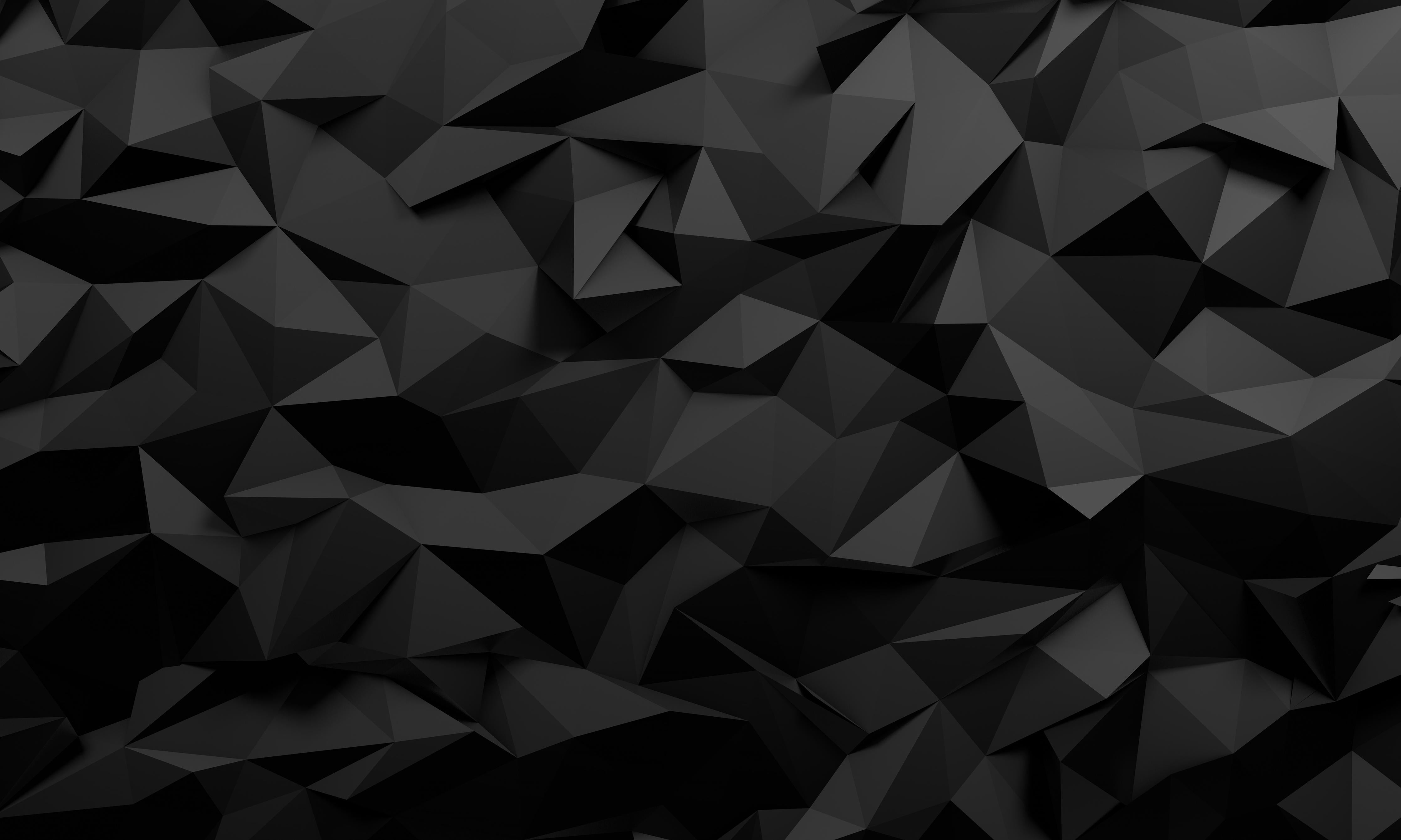 Spritzschutz-Moderne Schwarze 3D Polygon Textur