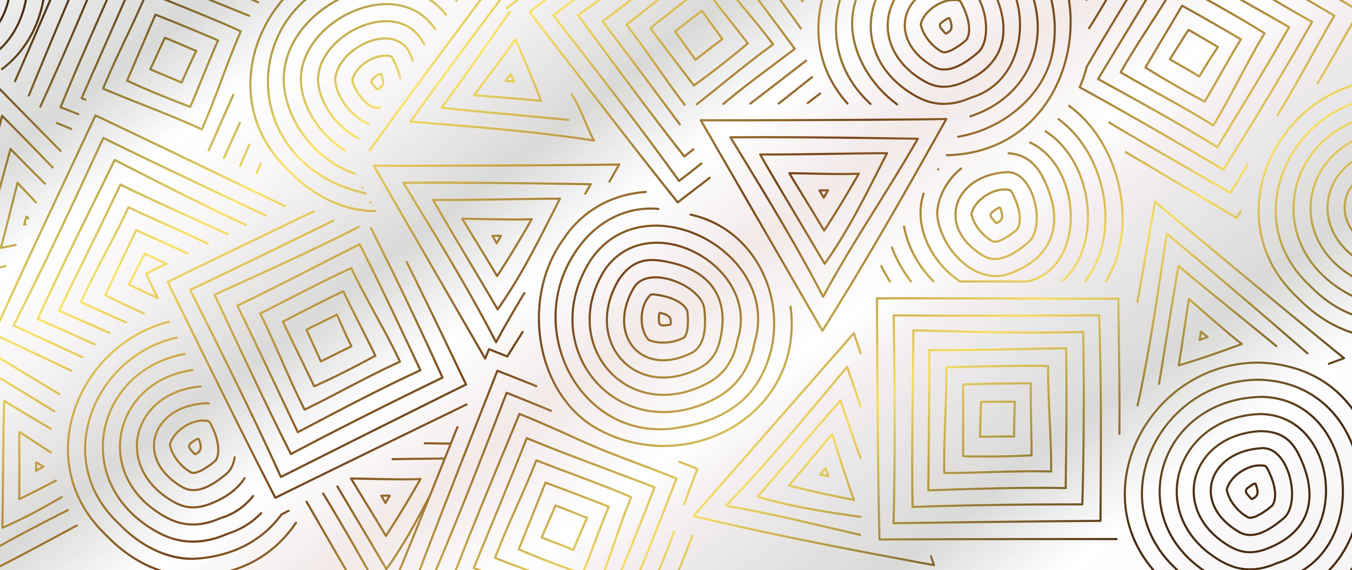 Spritzschutz-Moderne Weiß-Goldene Geometrie Textur