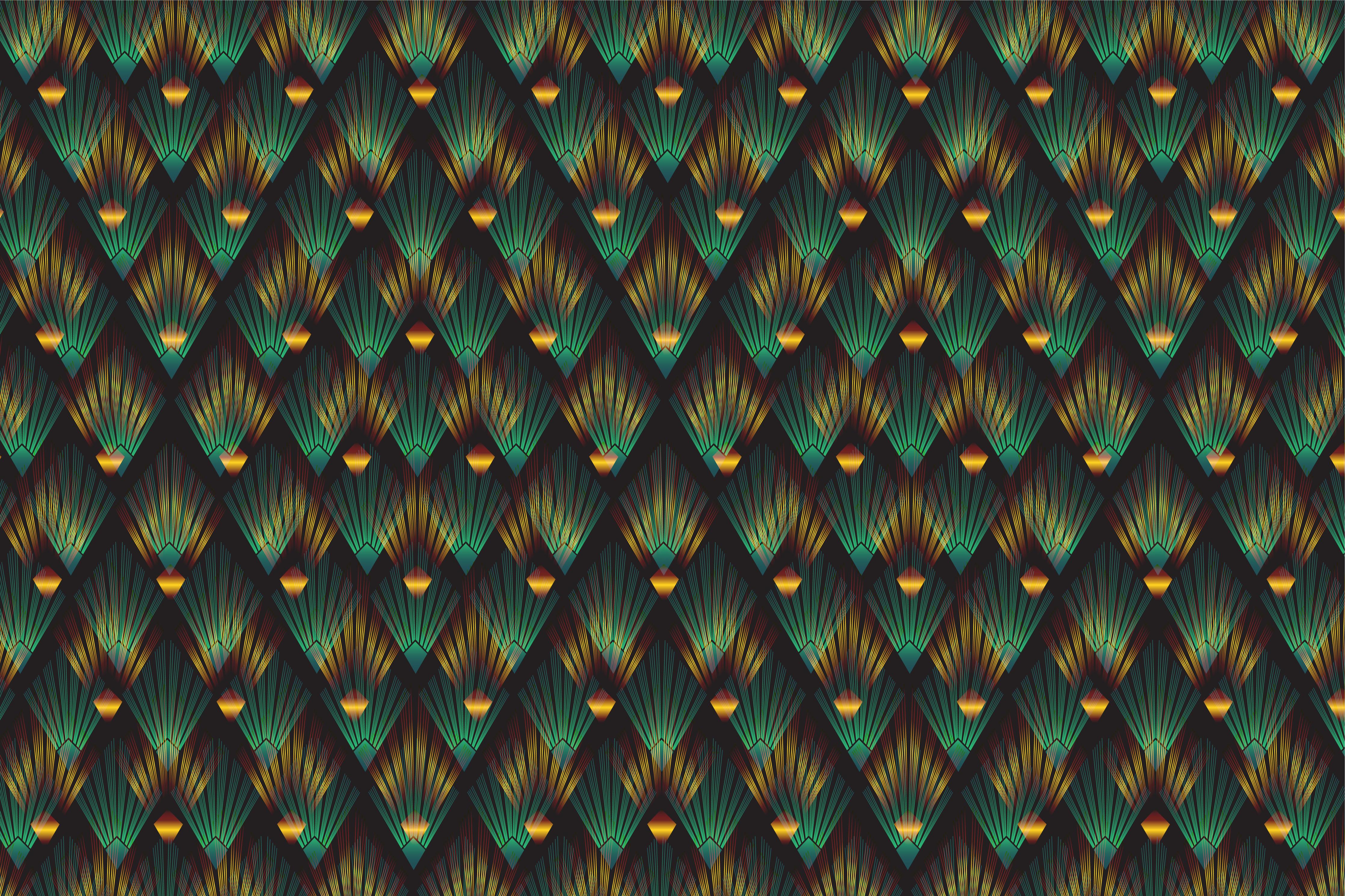 Spritzschutz-Mosaik Hintergrund - Art-déco-Stil