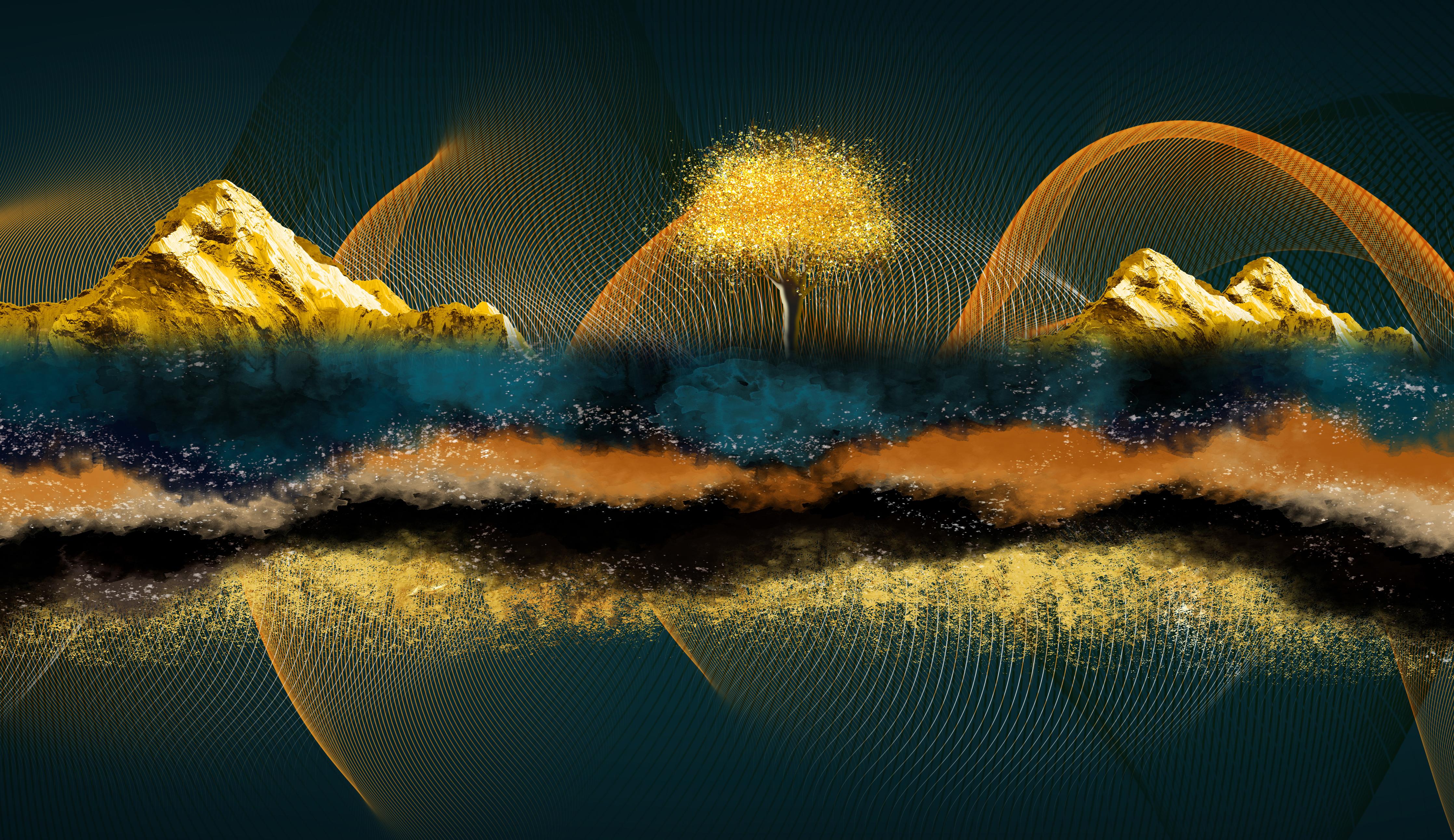 Spritzschutz-Nächtlicher Anblick - Zeichnung