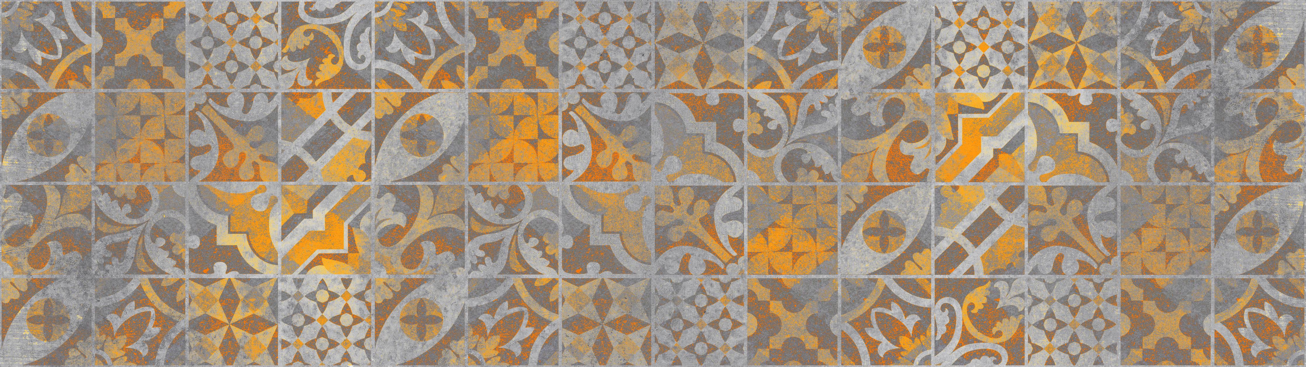 Spritzschutz-Orange Helles Licht Stein Beton