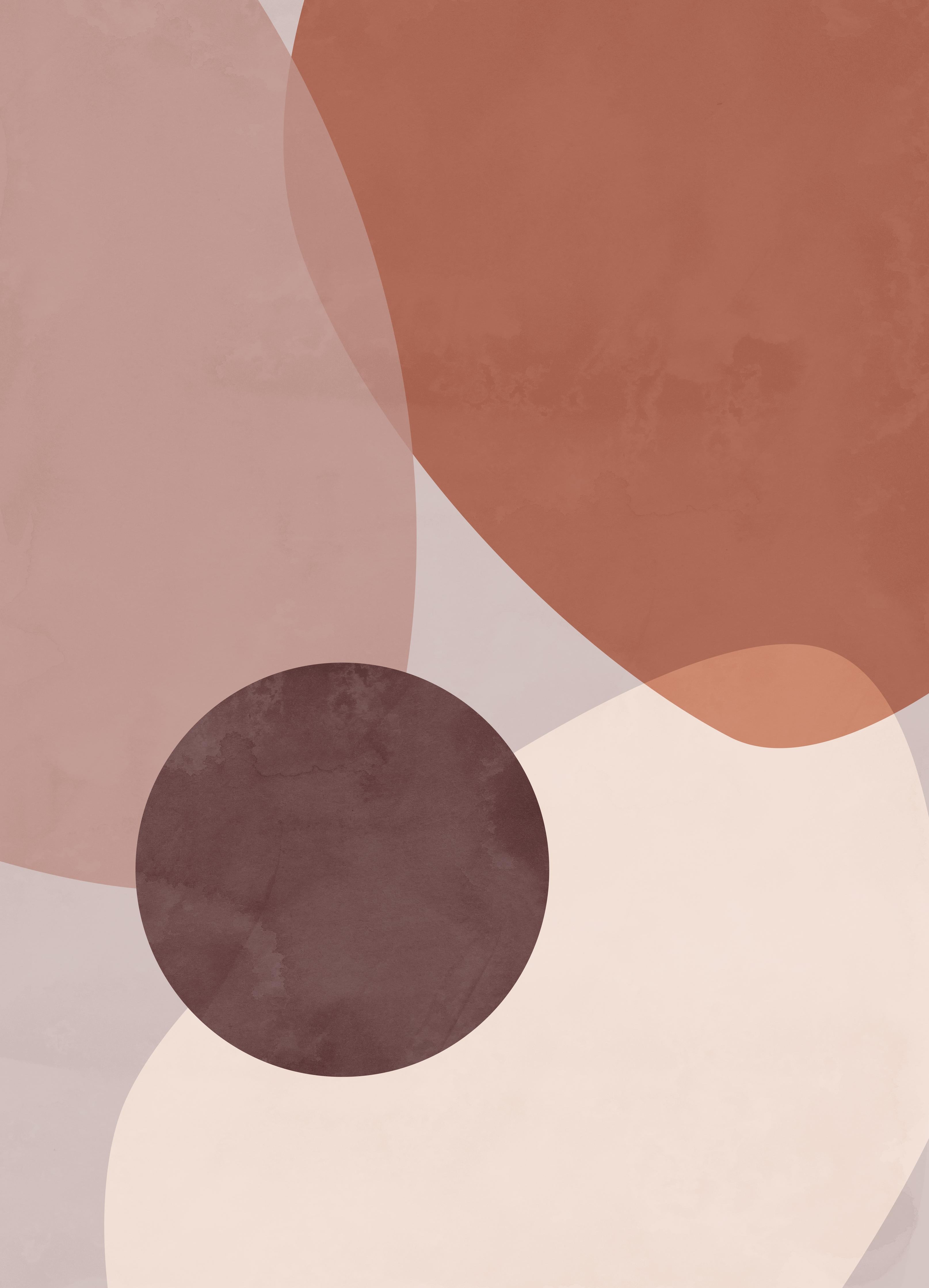 Spritzschutz-Pastellfarbene Kreise in minimalistischem Stil