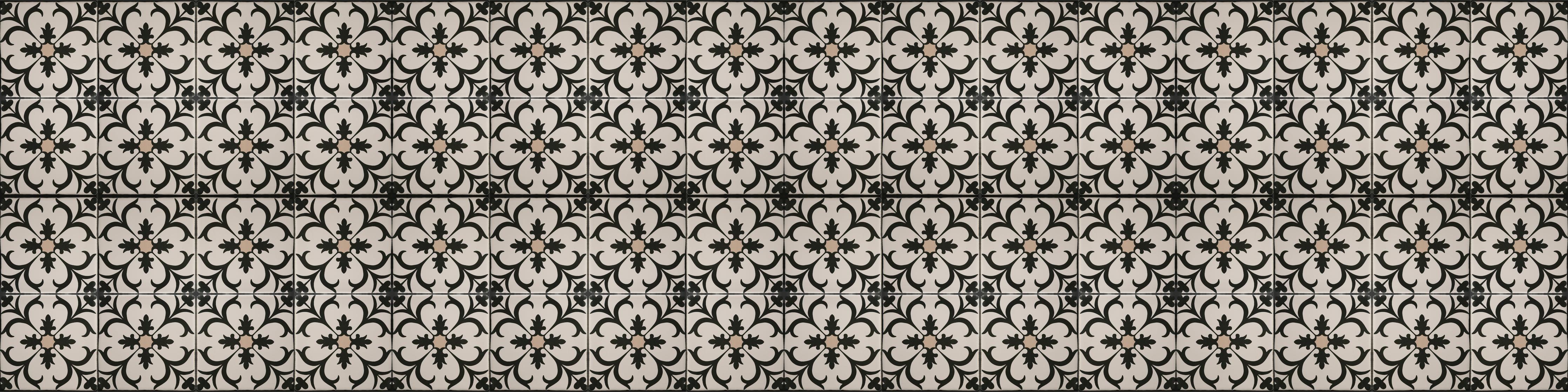 Spritzschutz-Schwarz Braun Vintage Mosaik