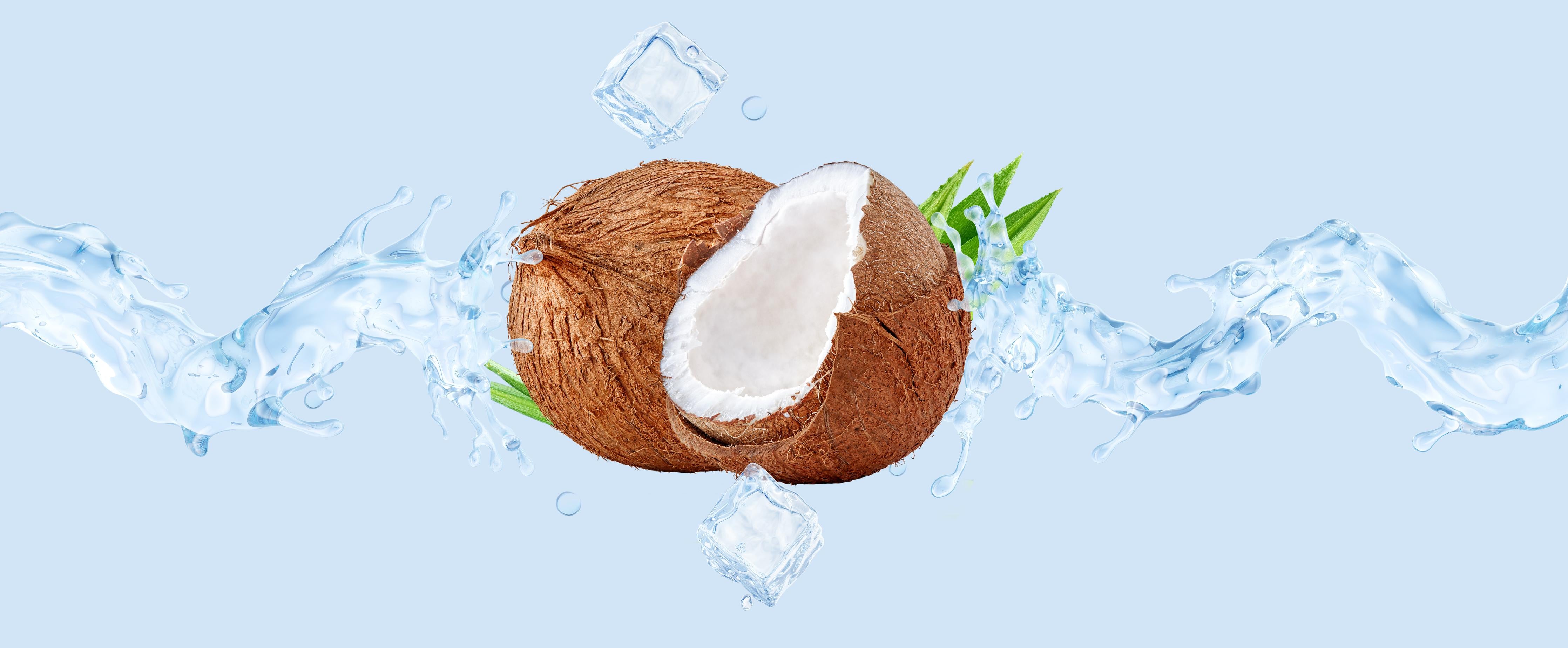 Spritzschutz-Spritzige Kokosnüsse