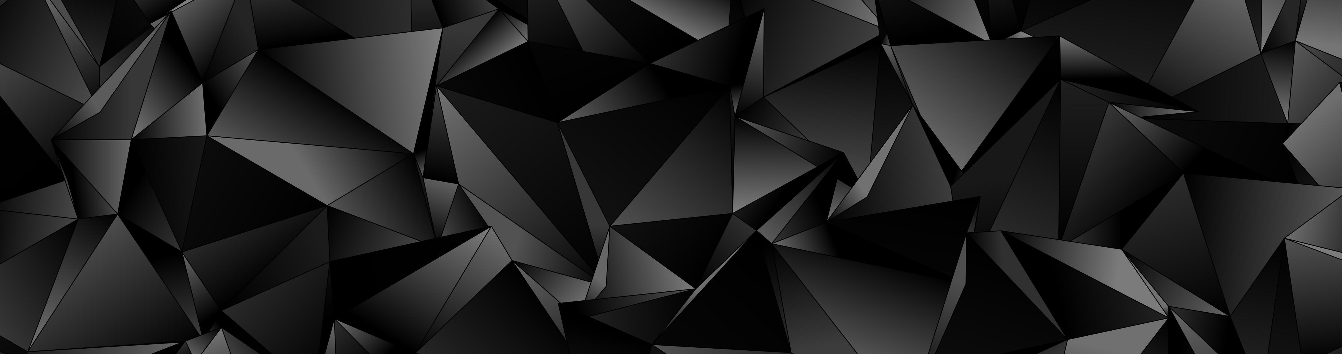 Spritzschutz-Abstrakte Schwarze 3D Dreiecke