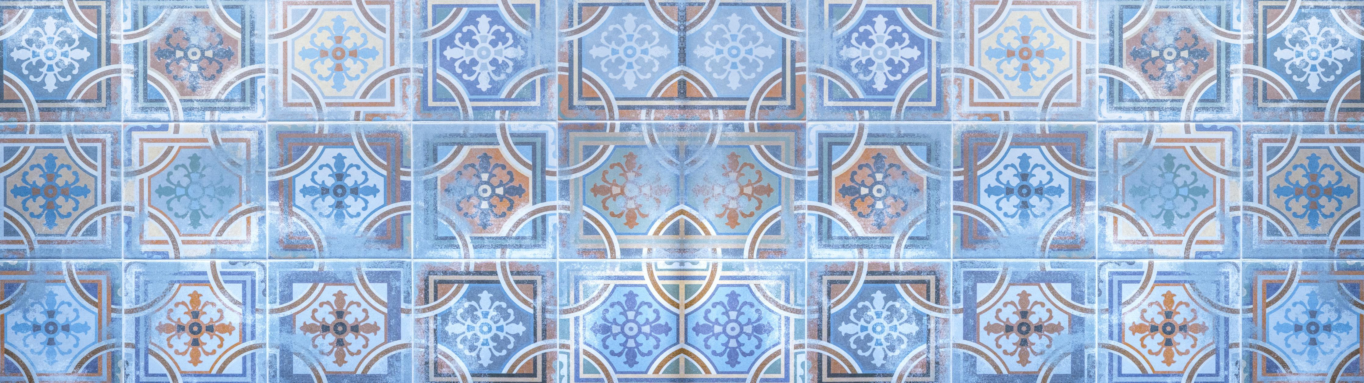 Spritzschutz-Arabische Fliesen Textur