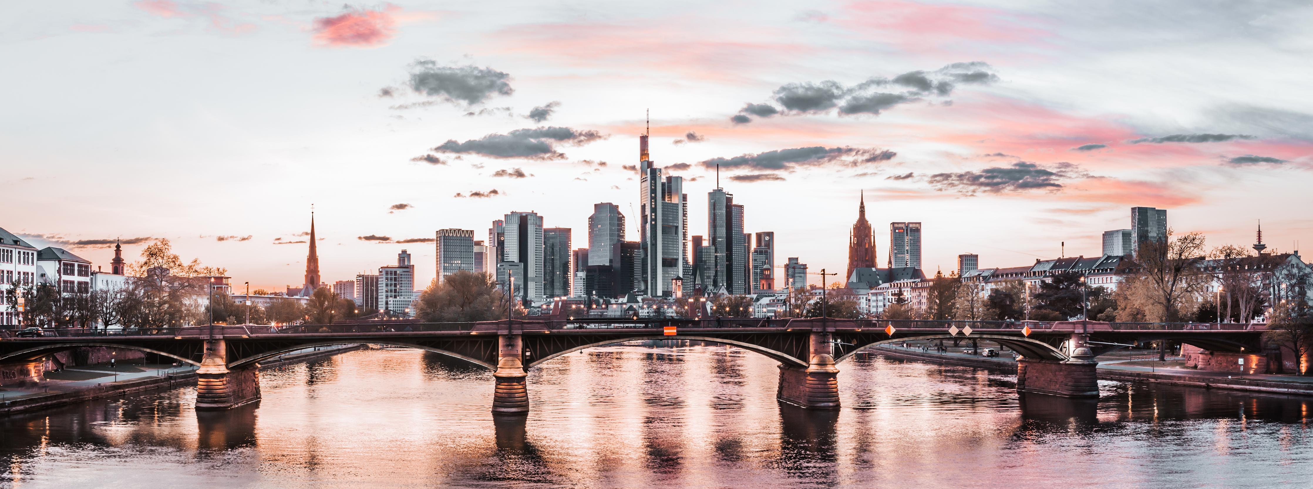 Spritzschutz-Frankfurter Skyline Vintage