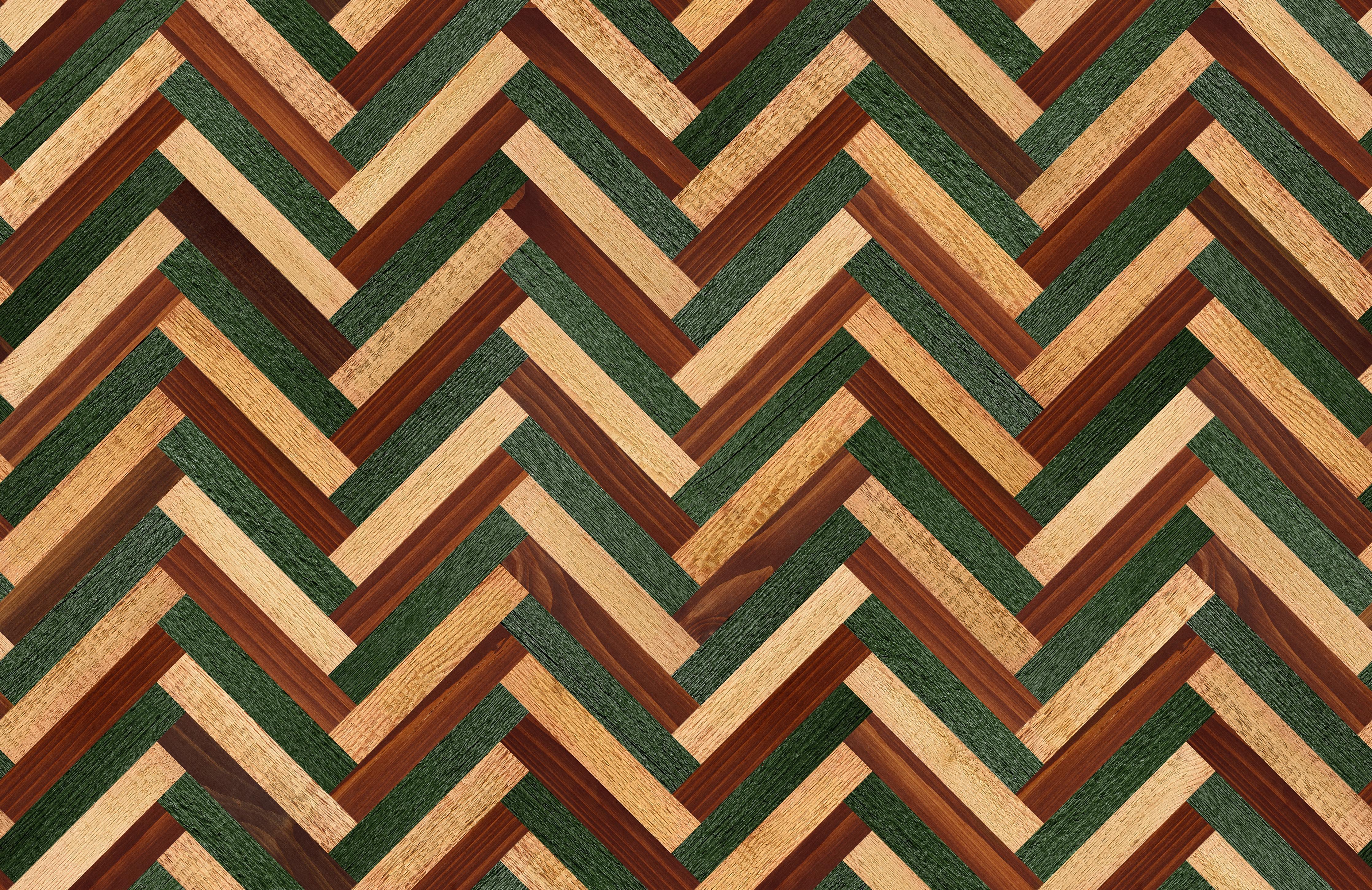 Spritzschutz-Hölzernes buntes Muster