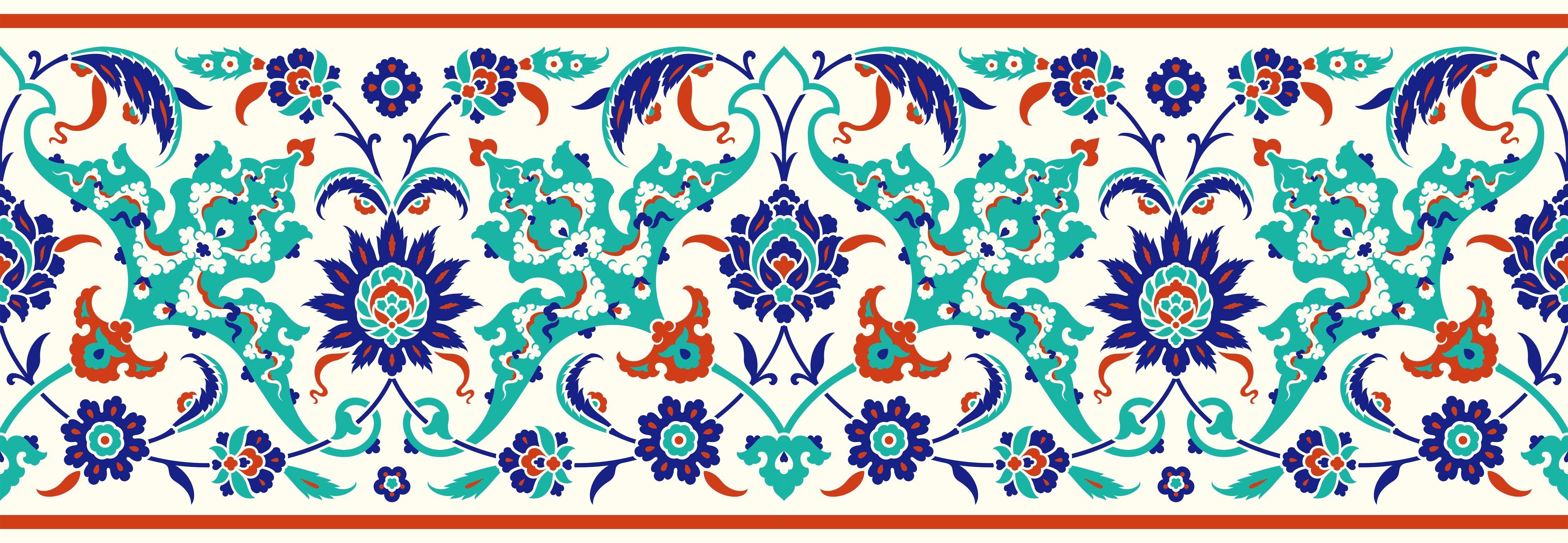 Spritzschutz-Traditionelles Buntes Fliesen Design Ornament