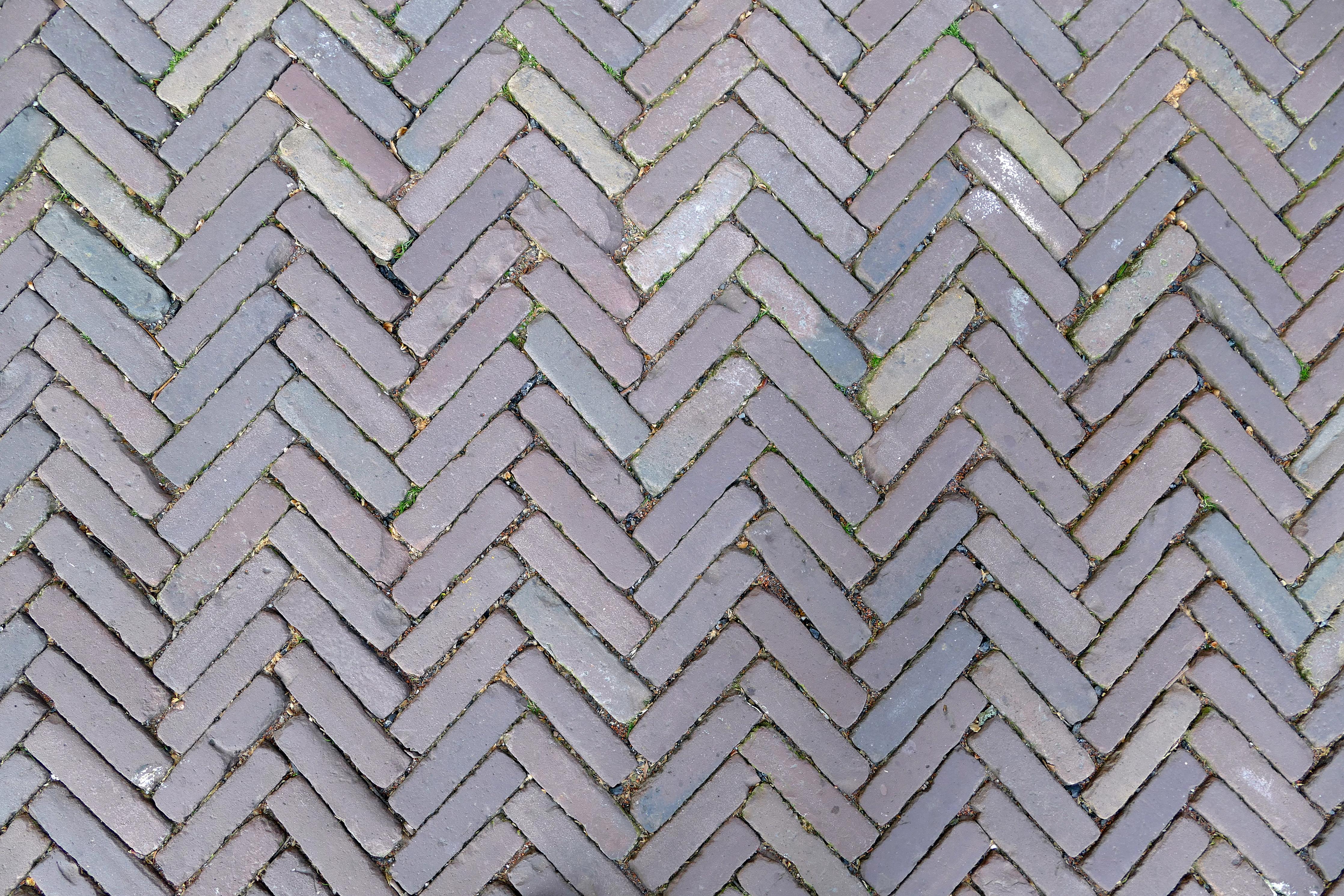 Spritzschutz-Vintage Pflastersteinmuster in Grau