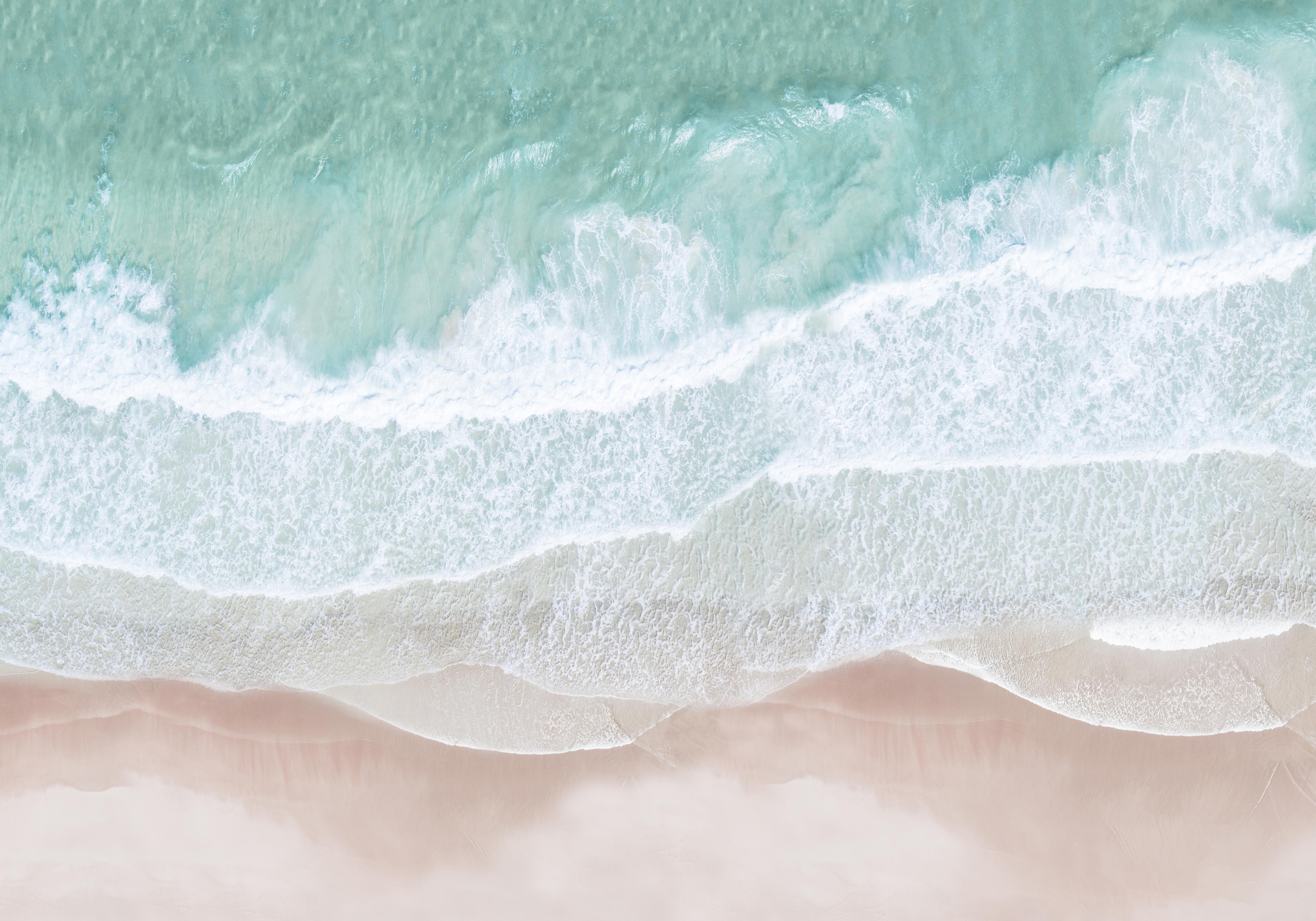 Spritzschutz-Vogelperspektive - Ozean an der Küste