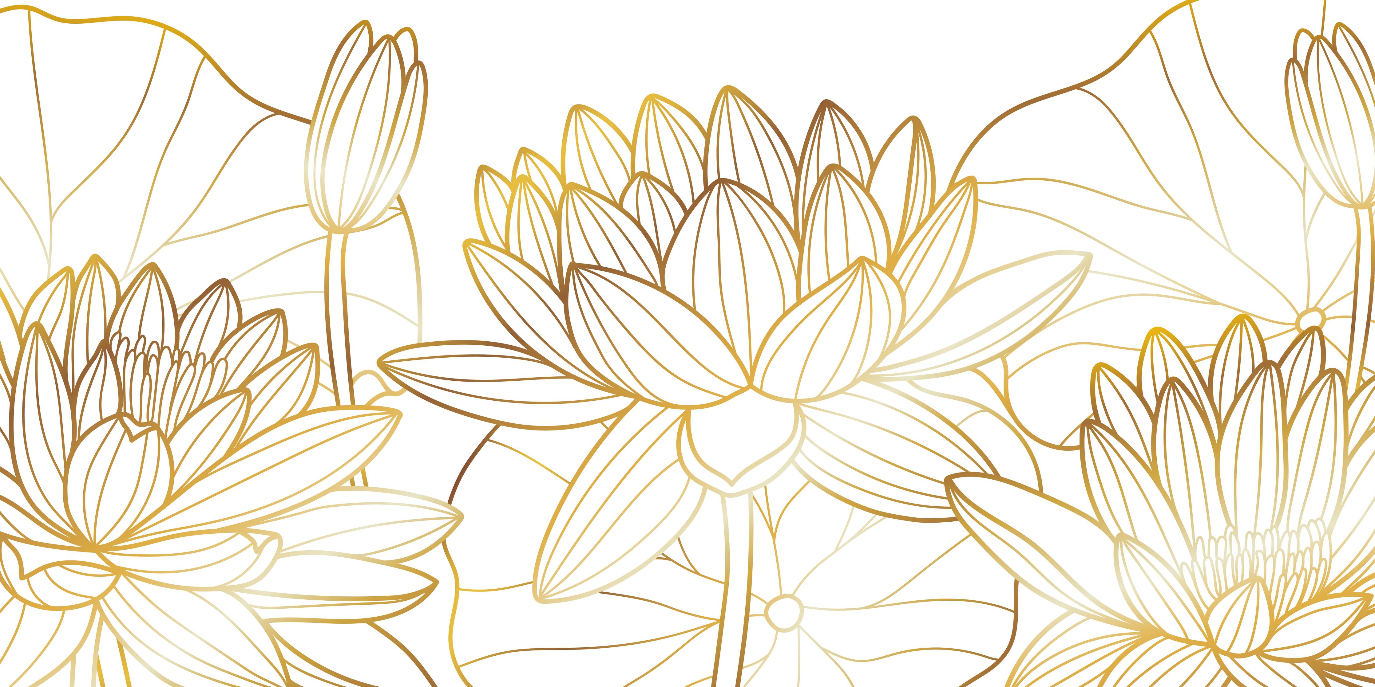 Spritzschutz-Weiß-goldene Blüten