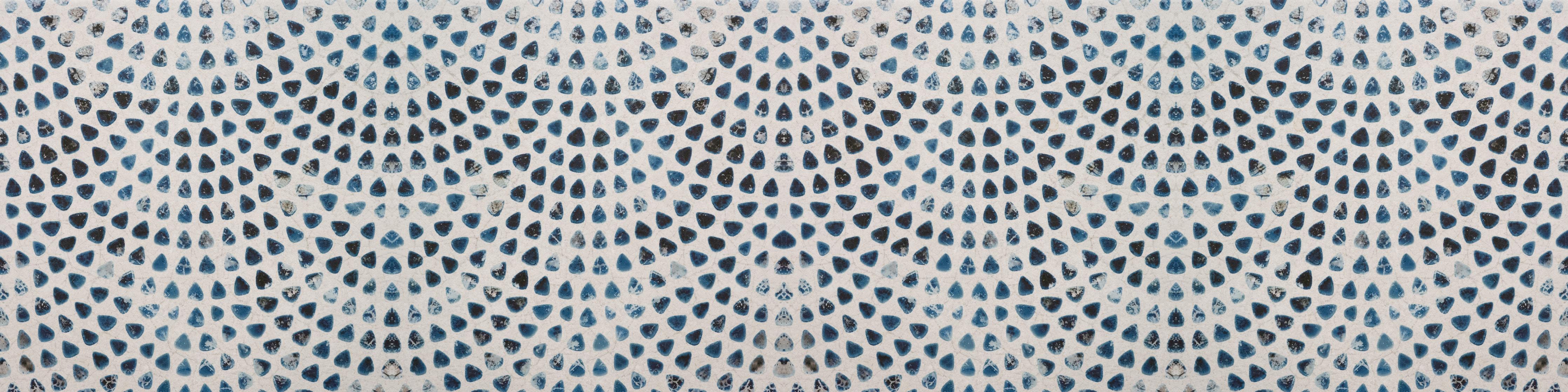 Spritzschutz-Weiße kreisförmige Retro-Fliesen