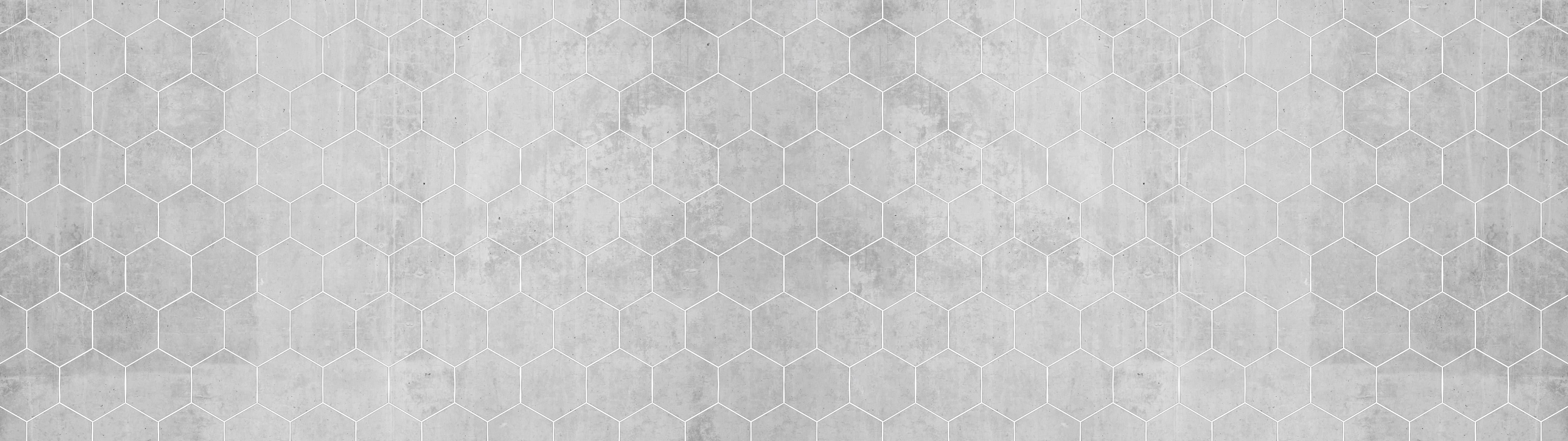 Spritzschutz-Weiße sechseckige Mustern auf Grauen Hintergrund