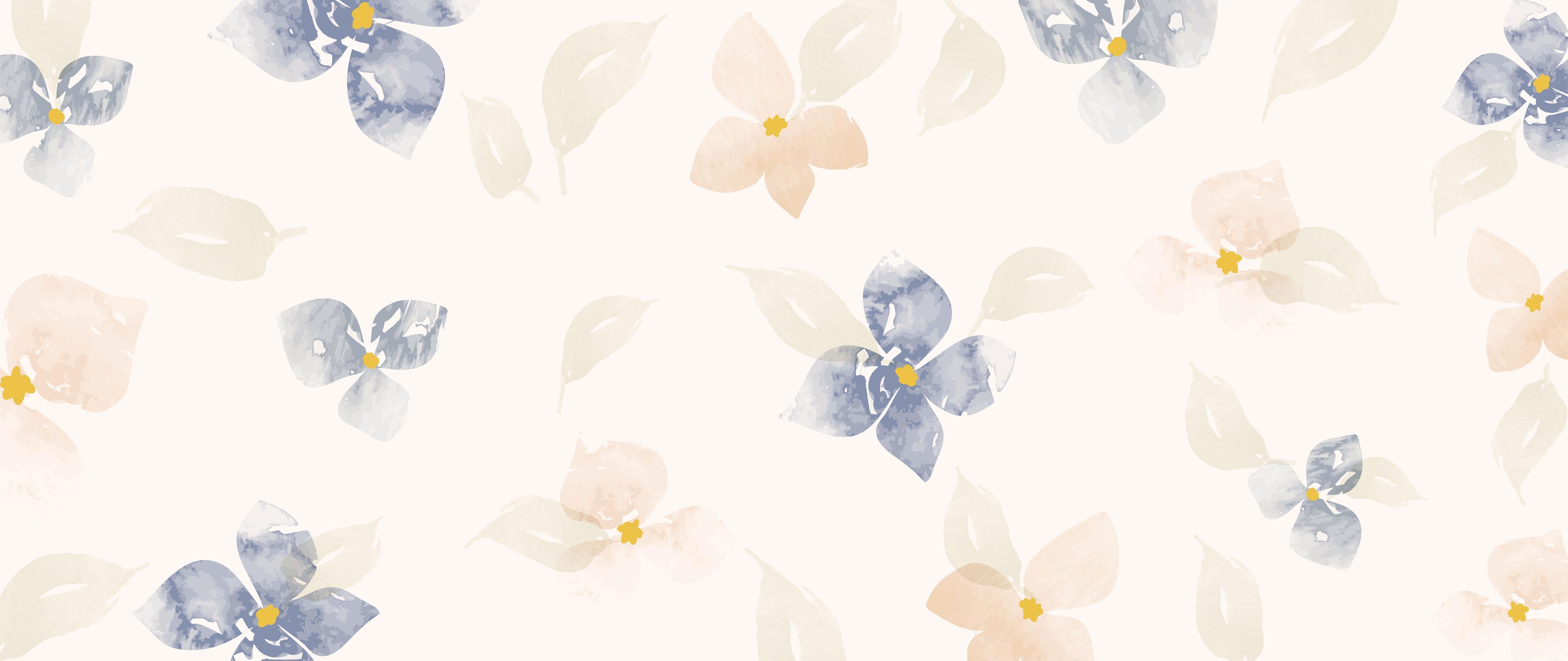 Spritzschutz-Zartes Blumenmuster in Pastellfarben