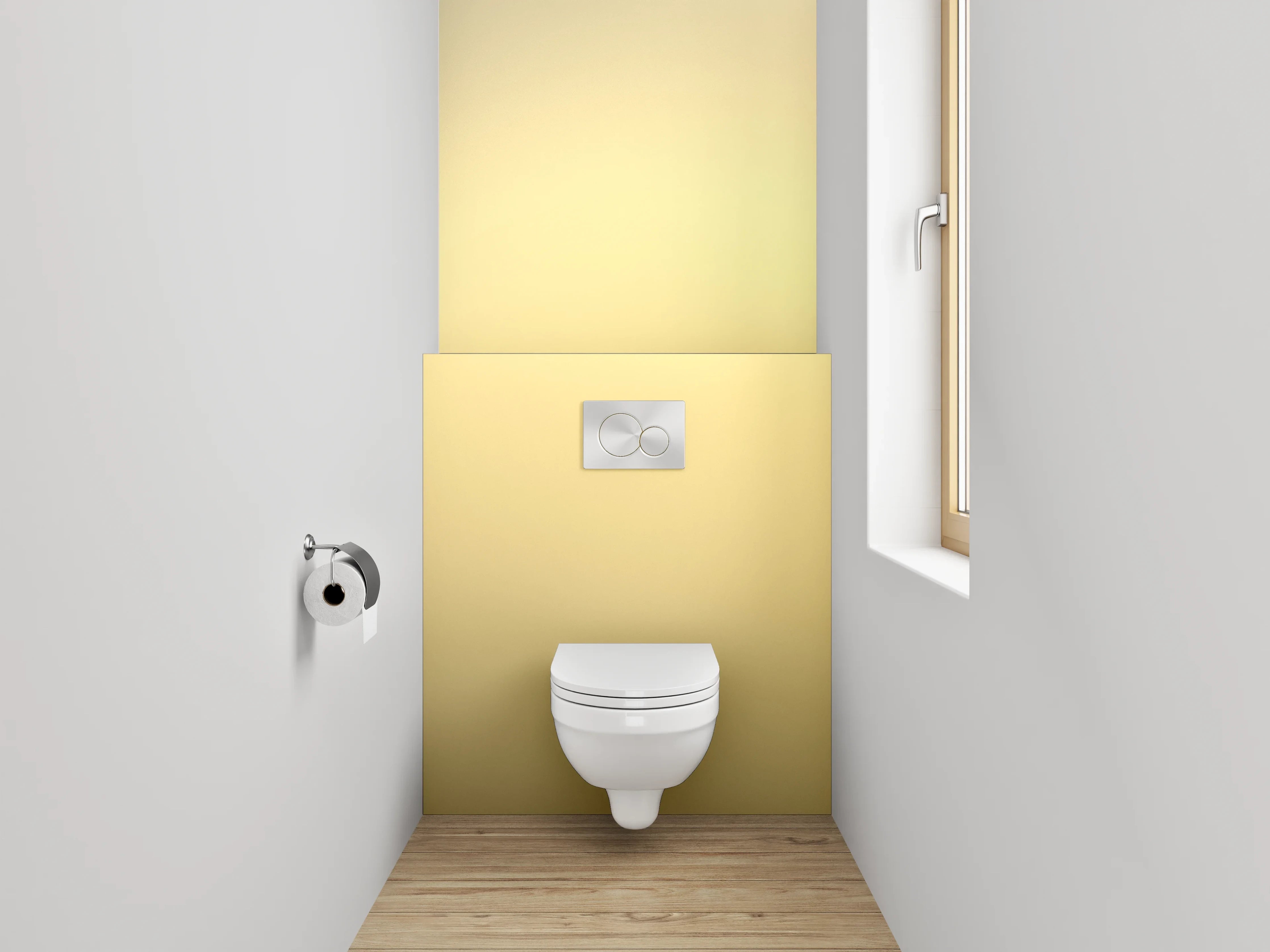 WC-Rückwand - Abstrakte beige Farbverläufe