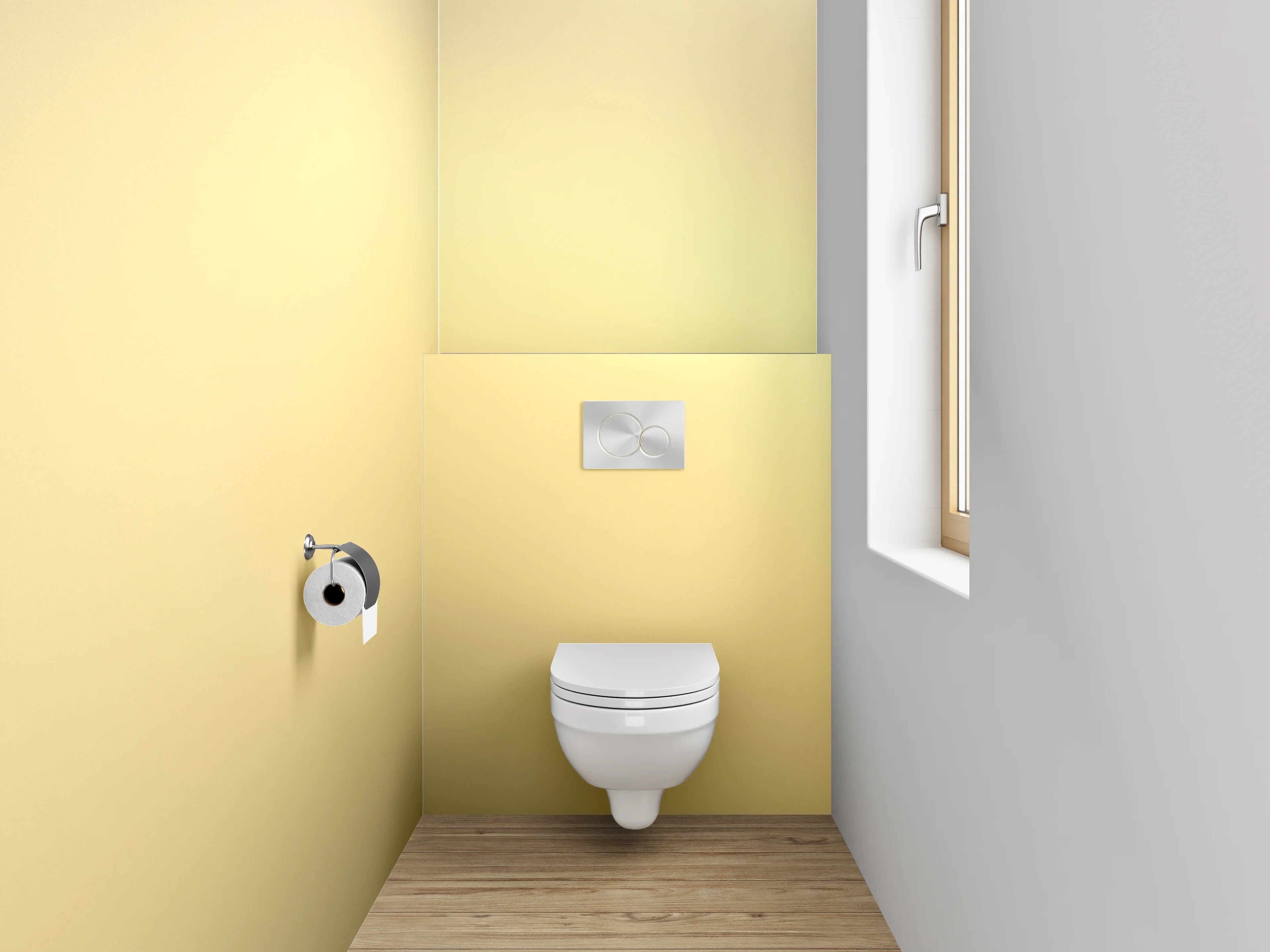 WC-Rückwand - Abstrakte beige Farbverläufe