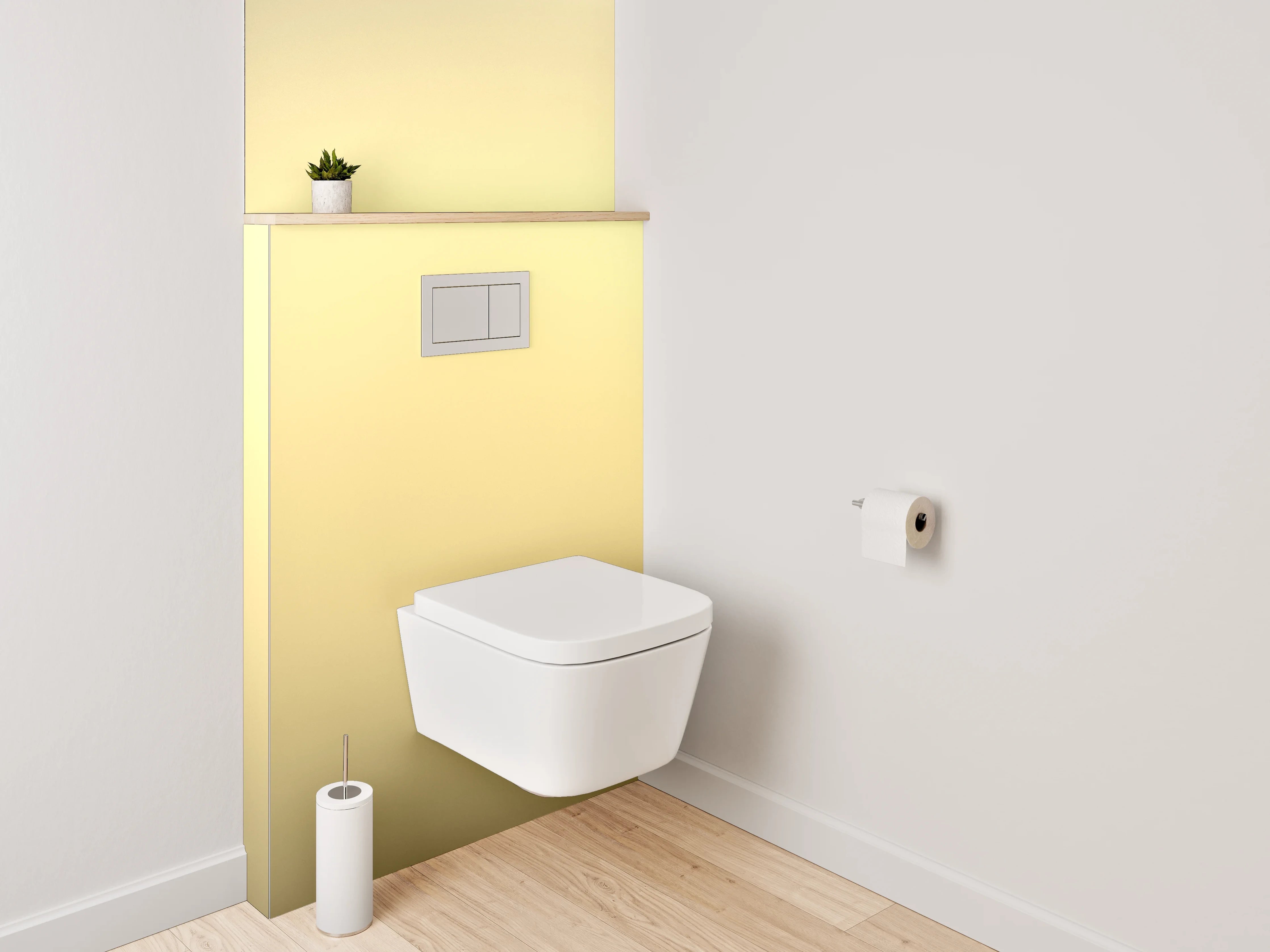 WC-Rückwand - Abstrakte beige Farbverläufe