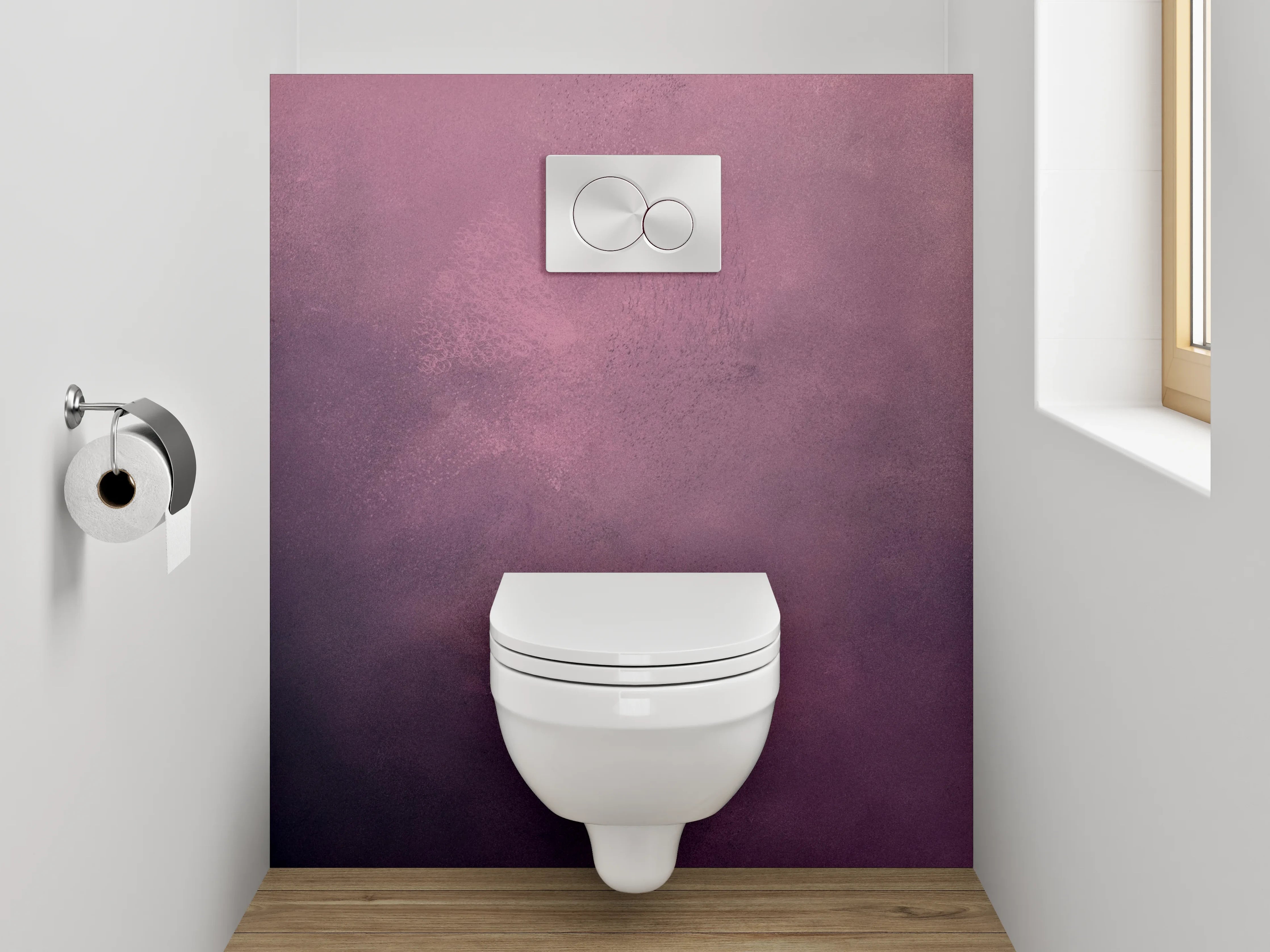 WC-Rückwand - Abstrakte lila Wolken Textur