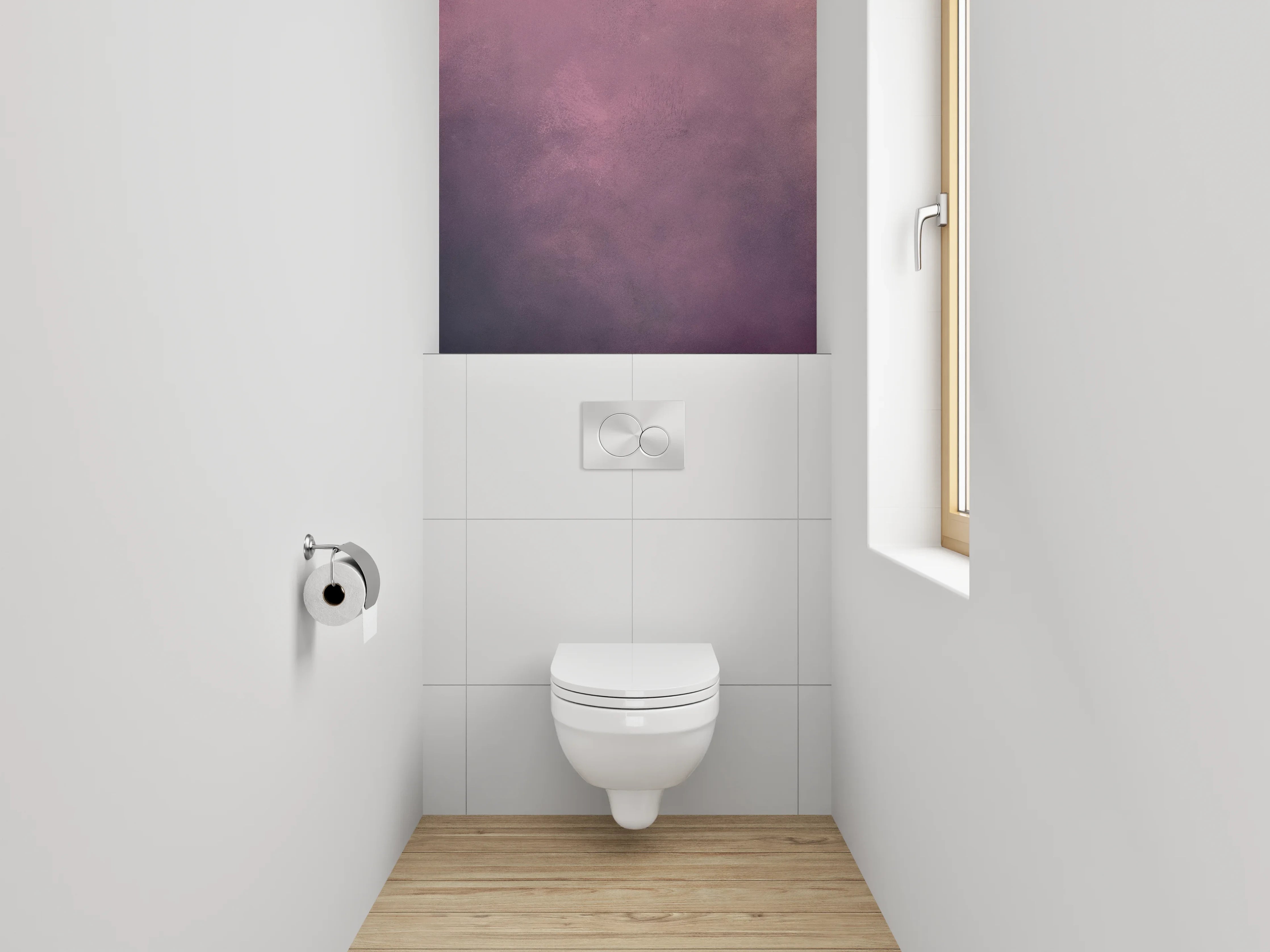 WC-Rückwand - Abstrakte lila Wolken Textur