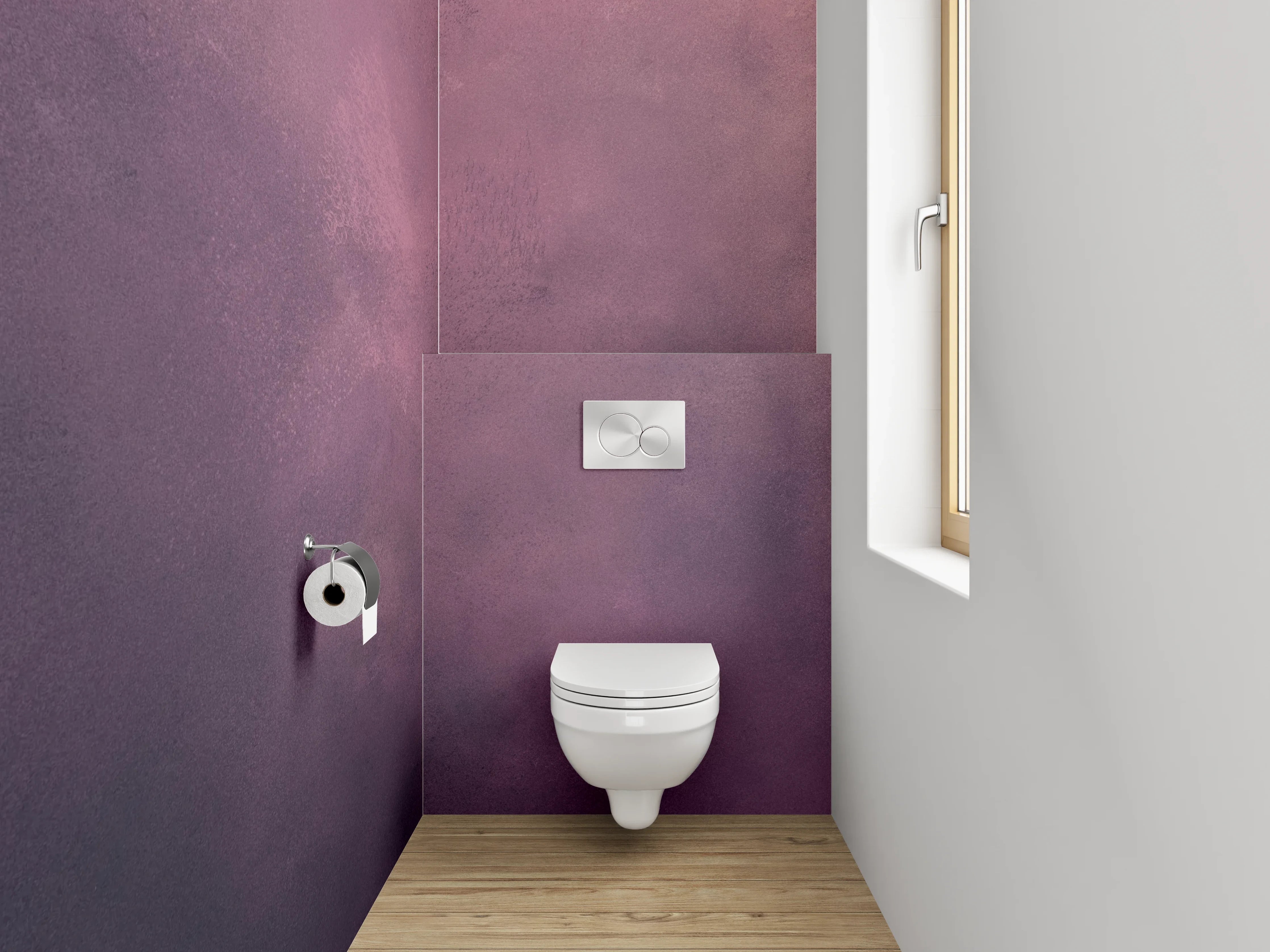 WC-Rückwand - Abstrakte lila Wolken Textur