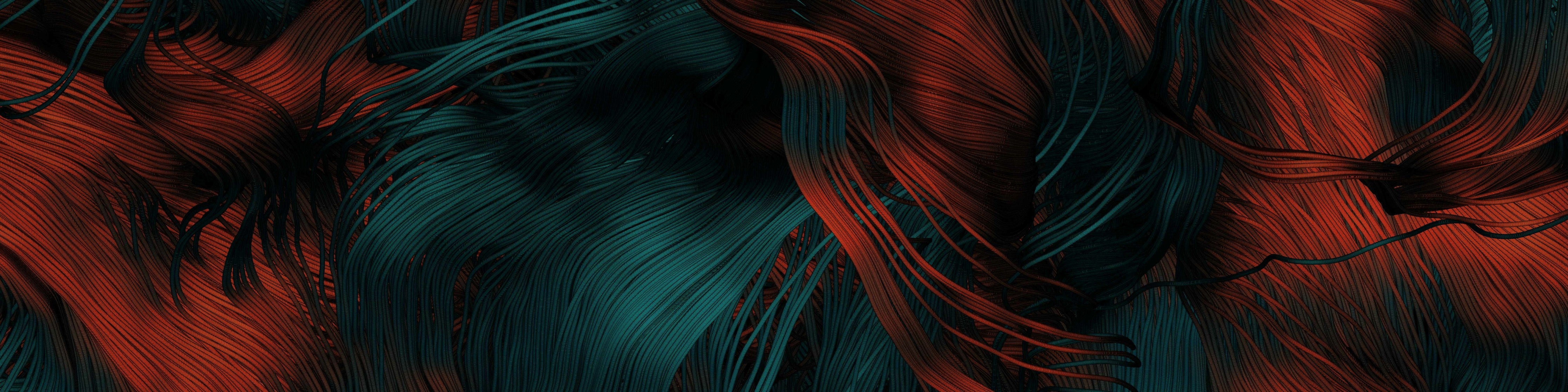 WC-Rückwand-Abstrakte rot-blaue Struktur