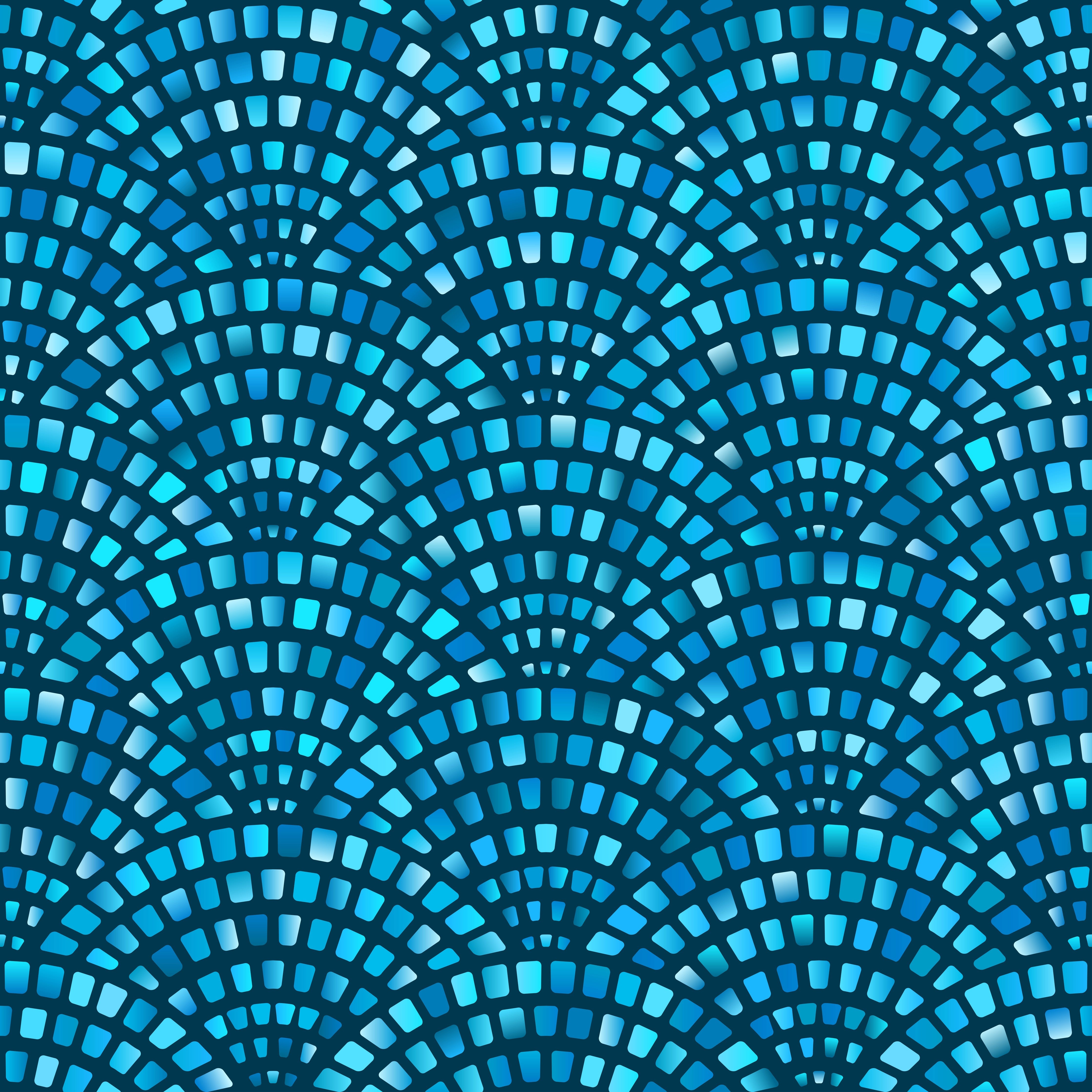WC-Rückwand-Abstraktes blaues Mosaikmuster