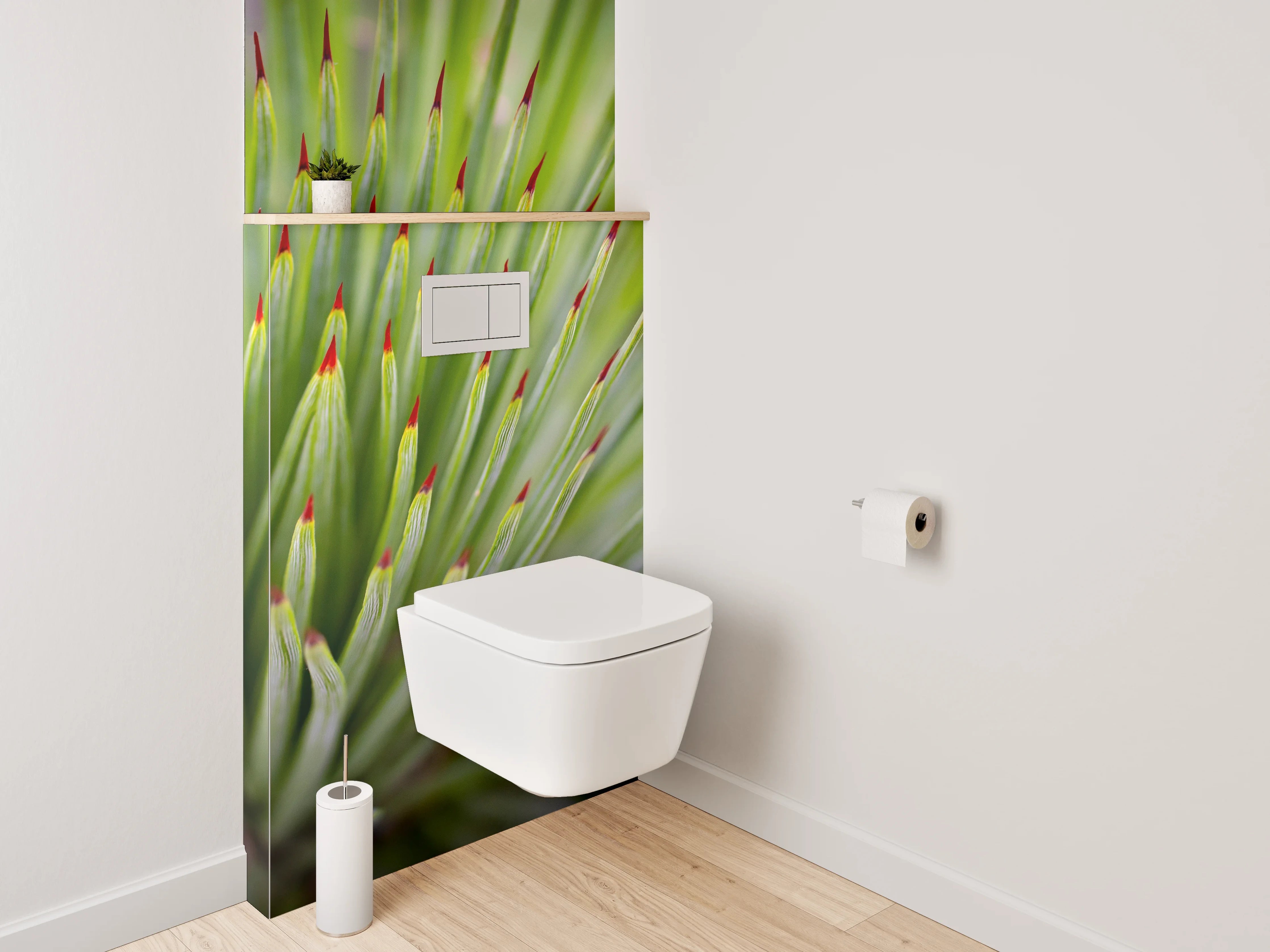 WC-Rückwand - Agave Nahaufnahme Makro Grün