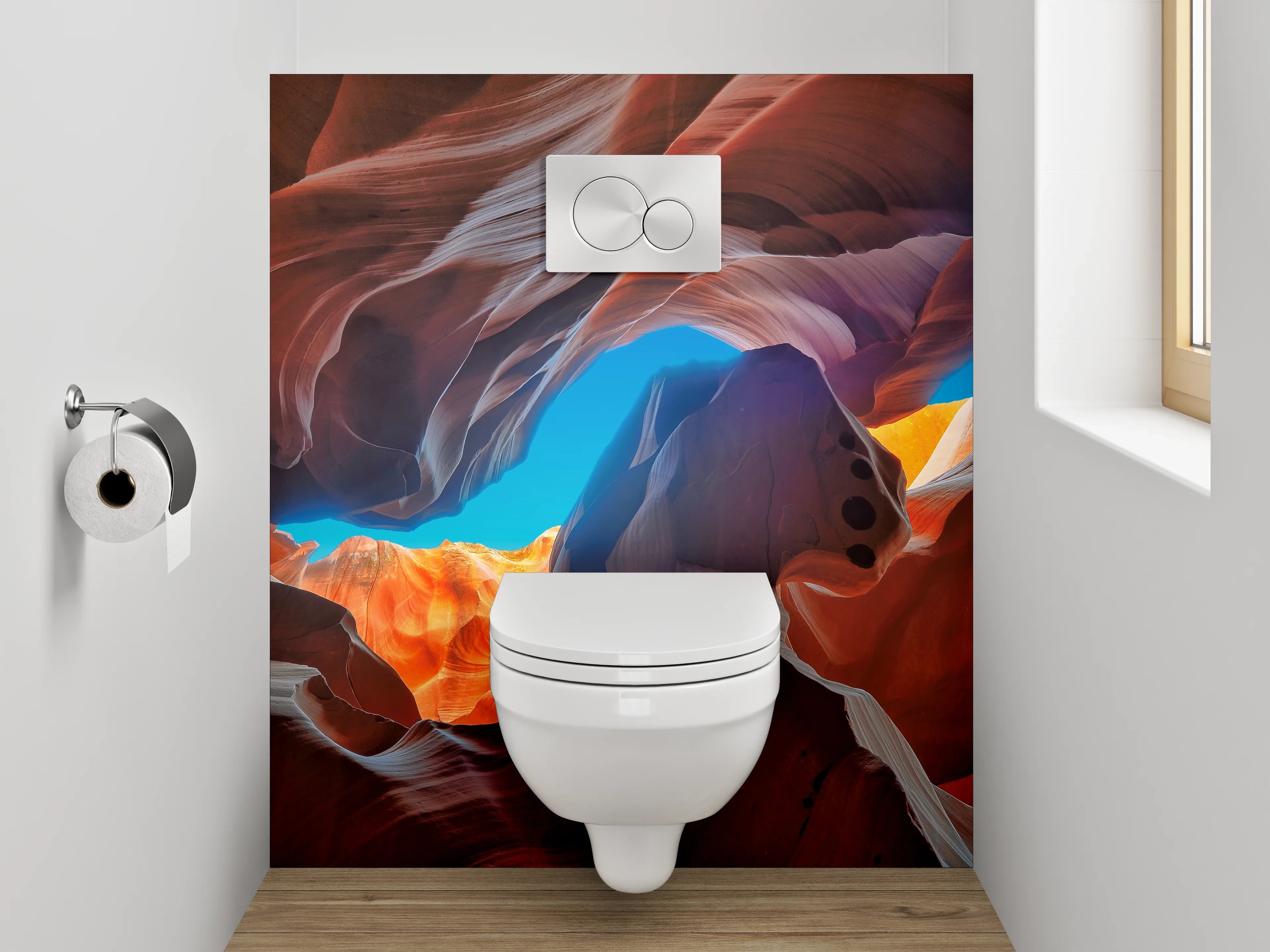 WC-Rückwand - Antelope Canyon Farbenspiel Kunst