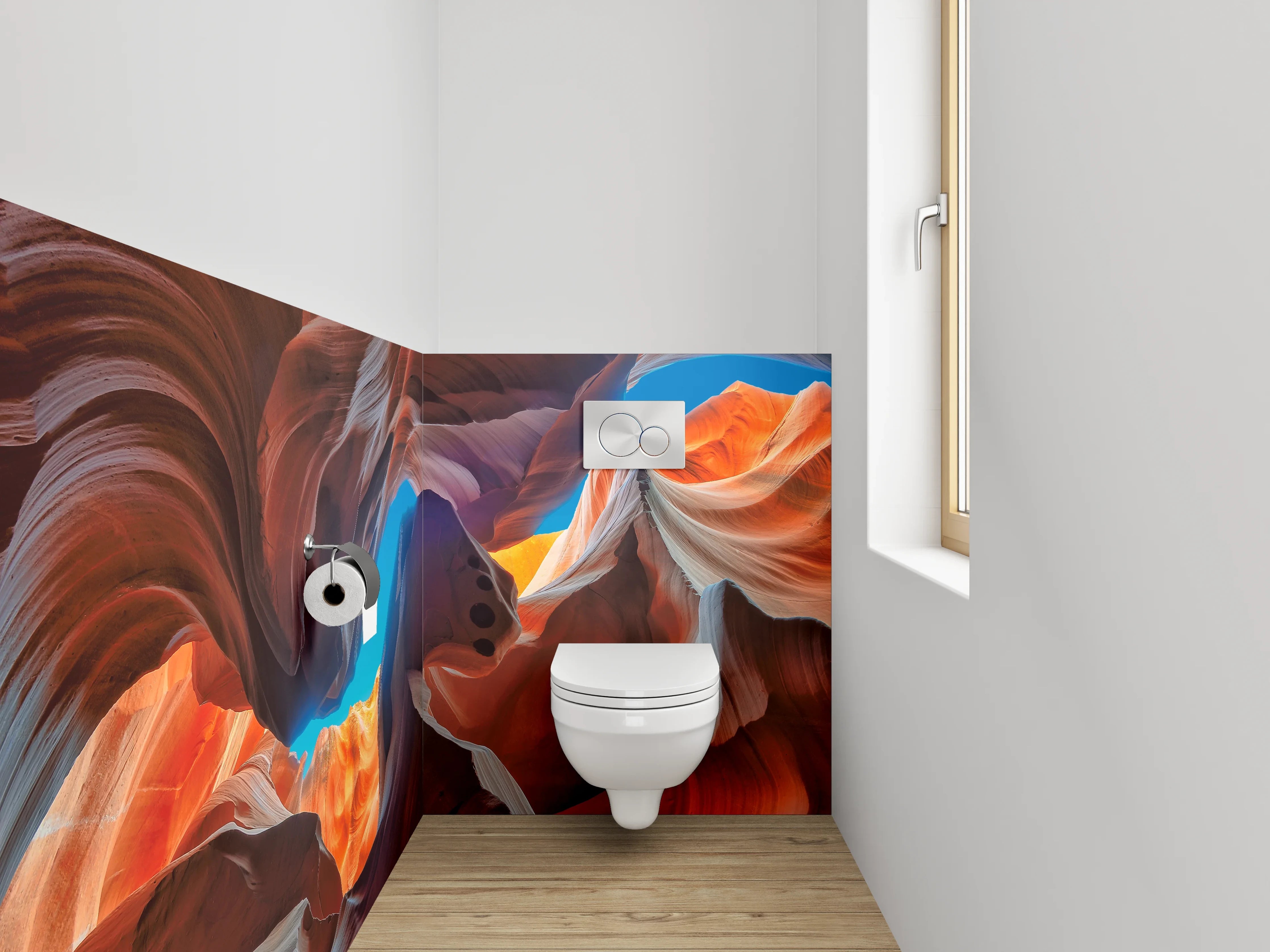 WC-Rückwand - Antelope Canyon Farbenspiel Kunst