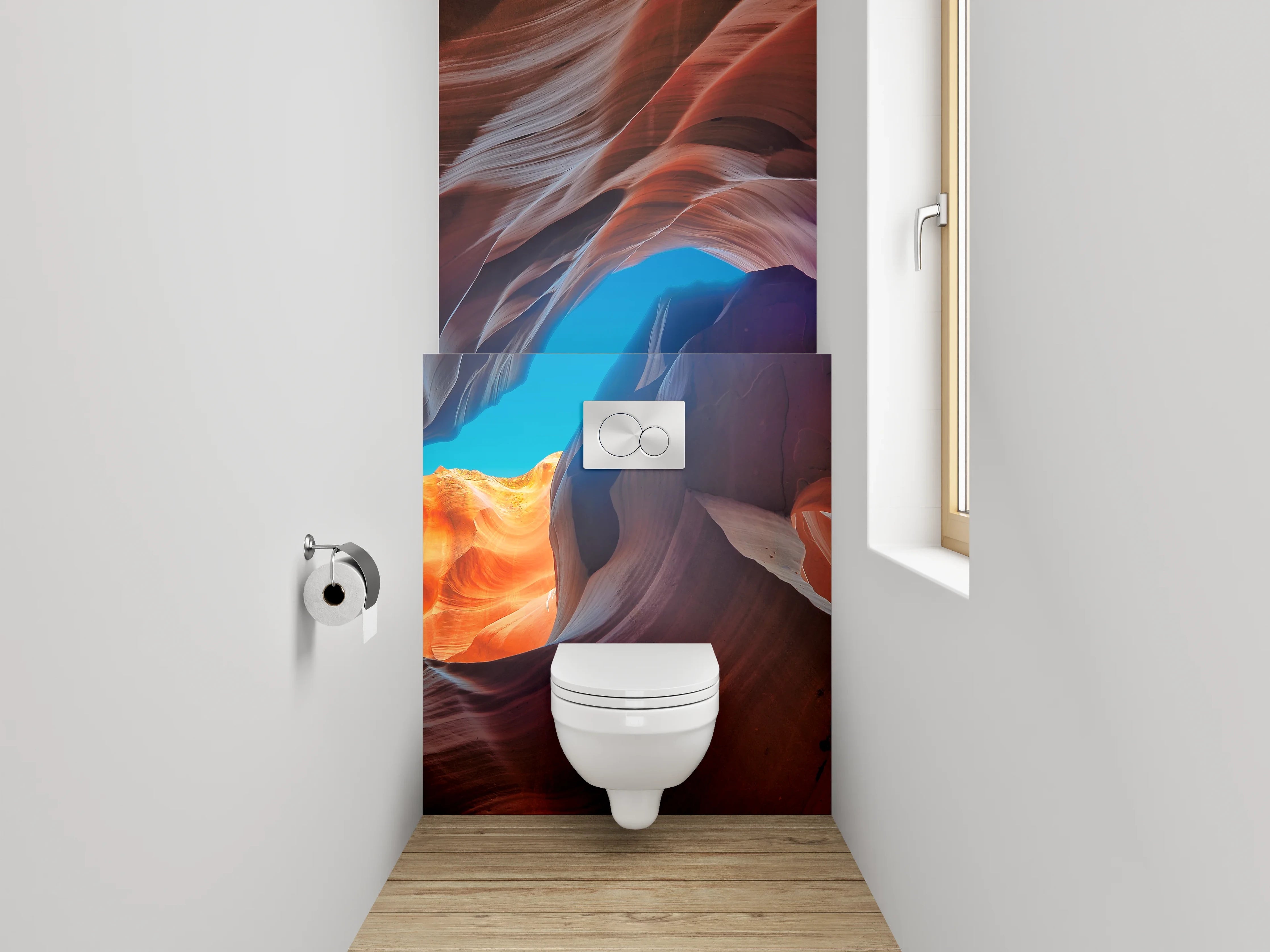 WC-Rückwand - Antelope Canyon Farbenspiel Kunst