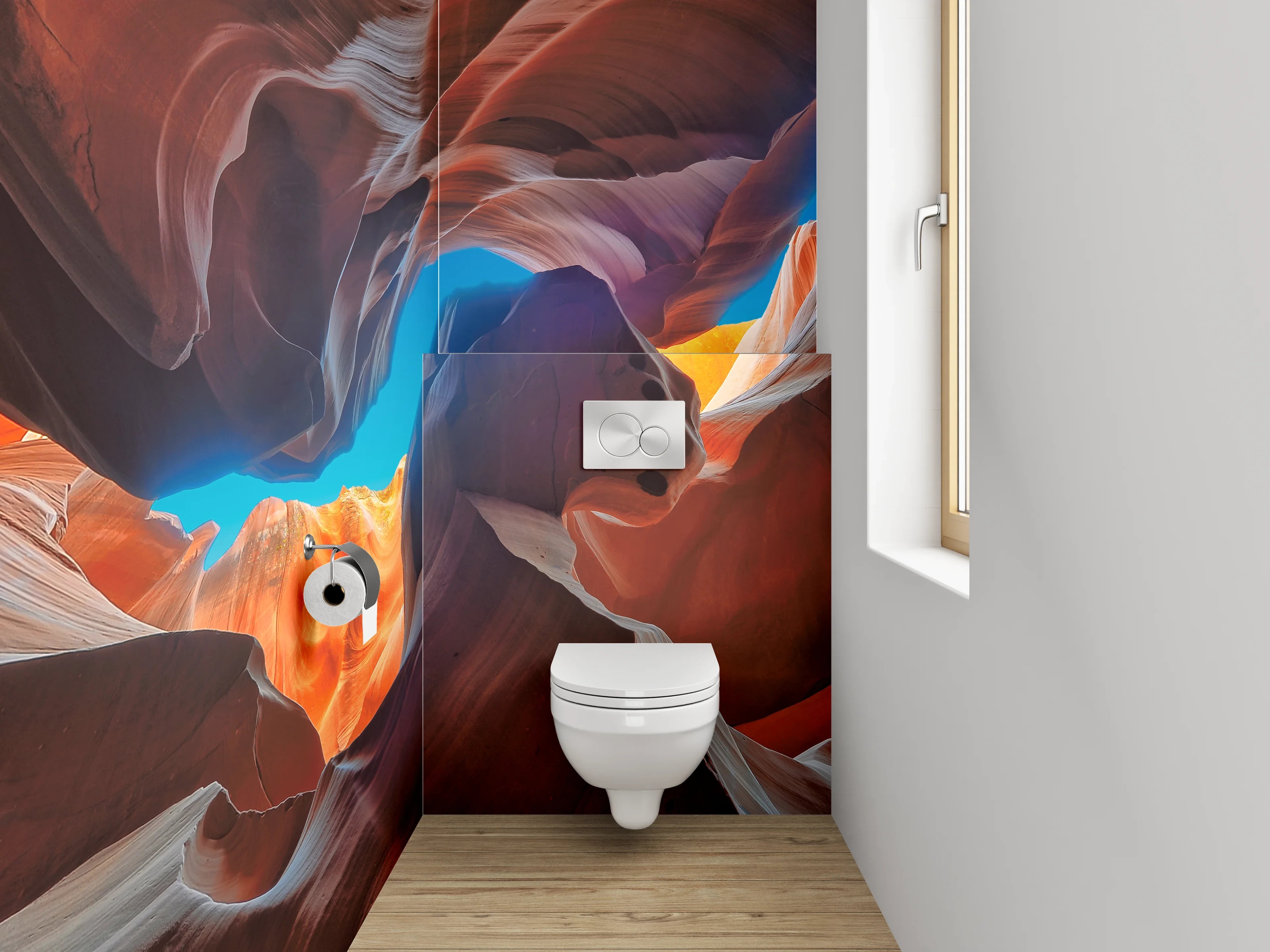WC-Rückwand - Antelope Canyon Farbenspiel Kunst