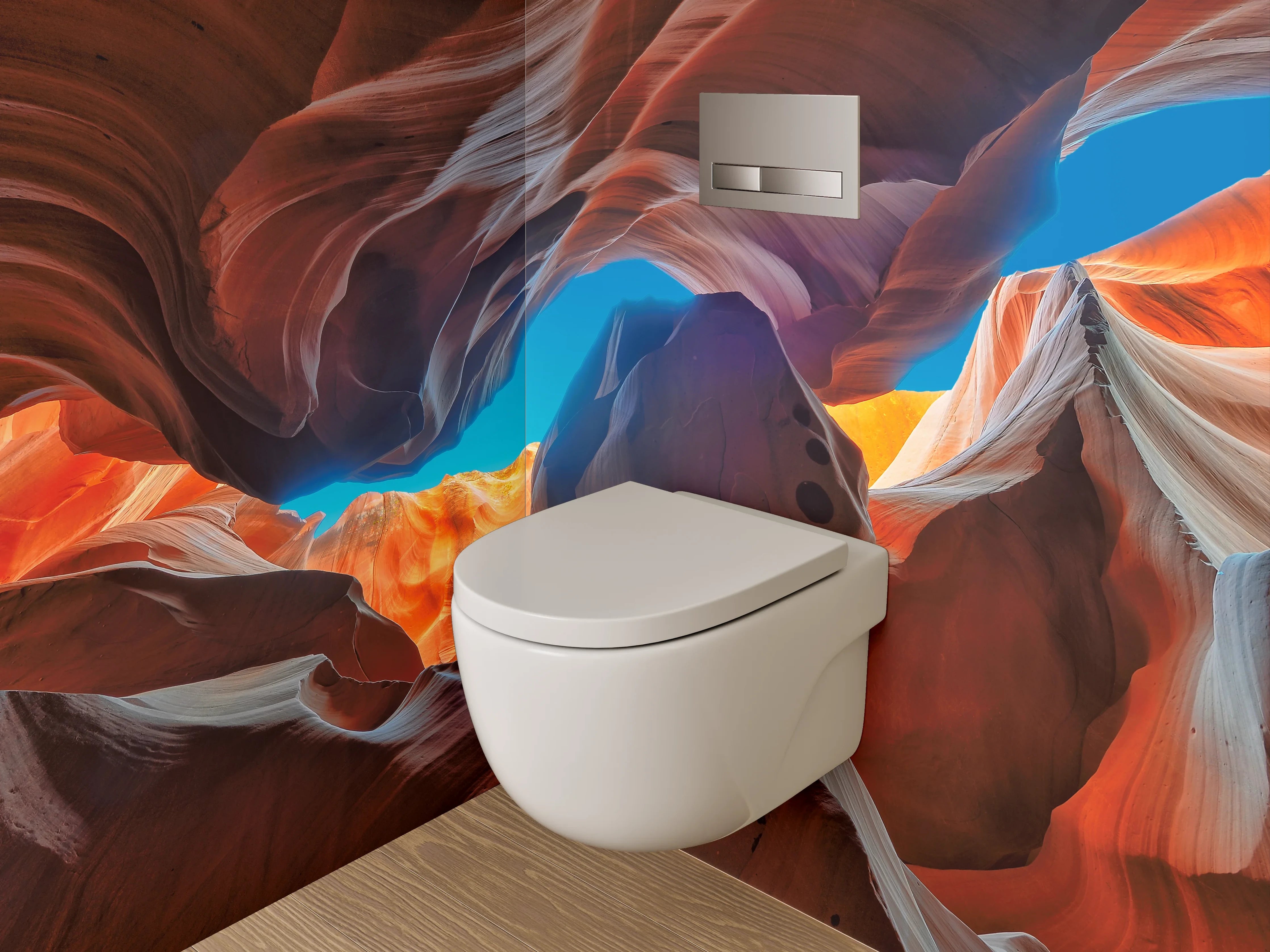 WC-Rückwand - Antelope Canyon Farbenspiel Kunst