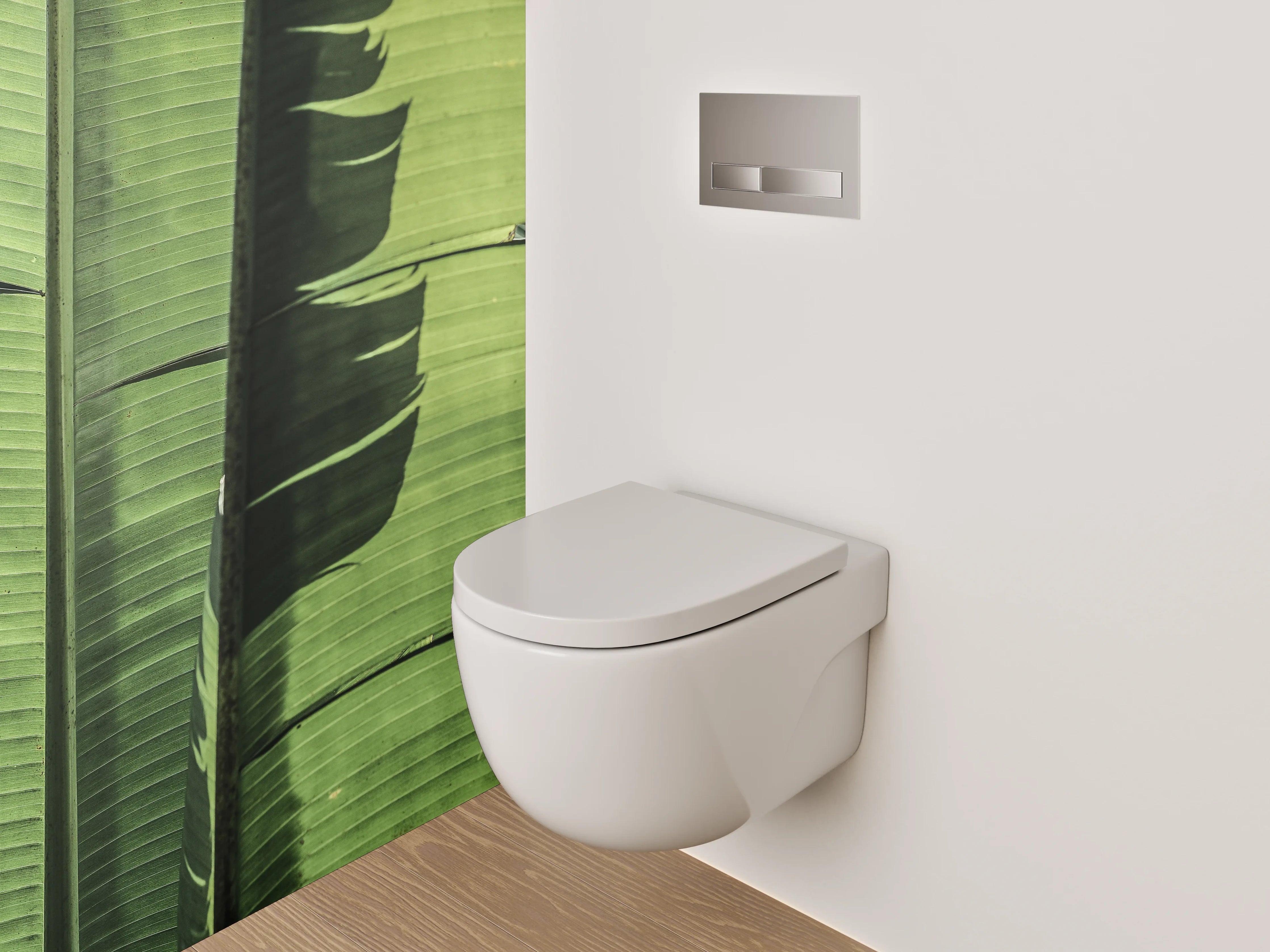 WC-Rückwand - Bananenblatt Nahaufnahme grün tropisch