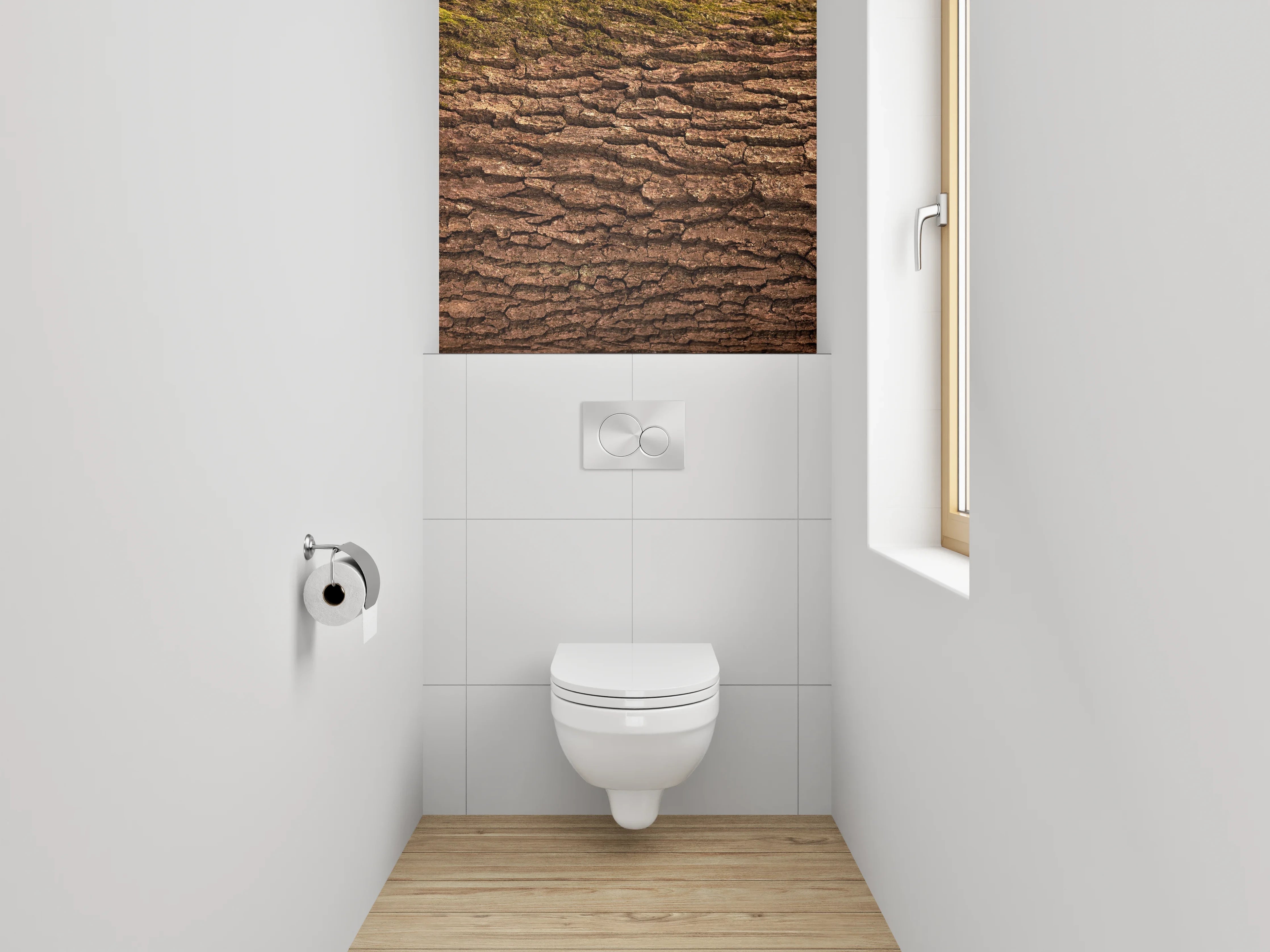 WC-Rückwand - Baumrinde Nahaufnahme – Natur pur