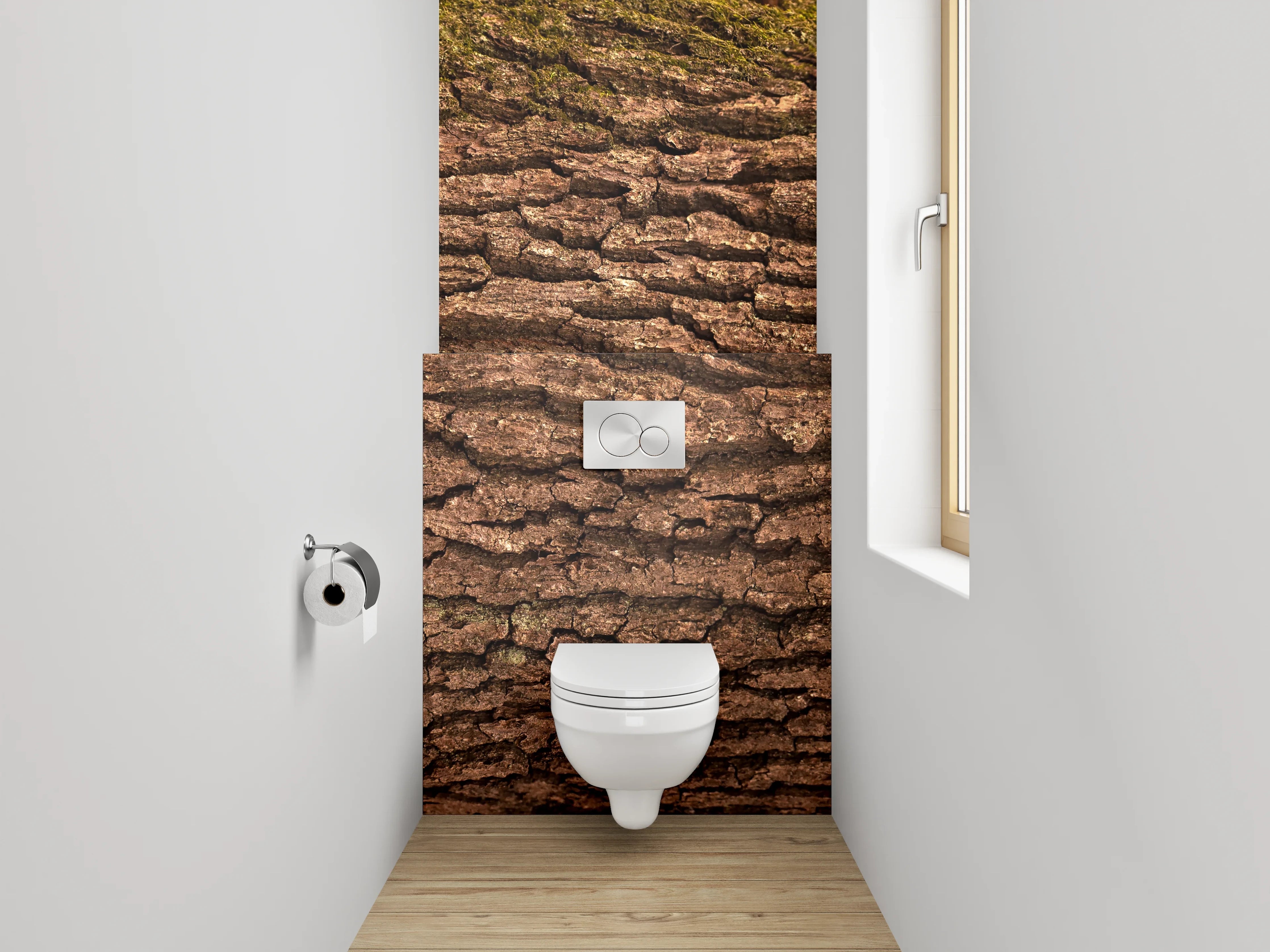 WC-Rückwand - Baumrinde Nahaufnahme – Natur pur