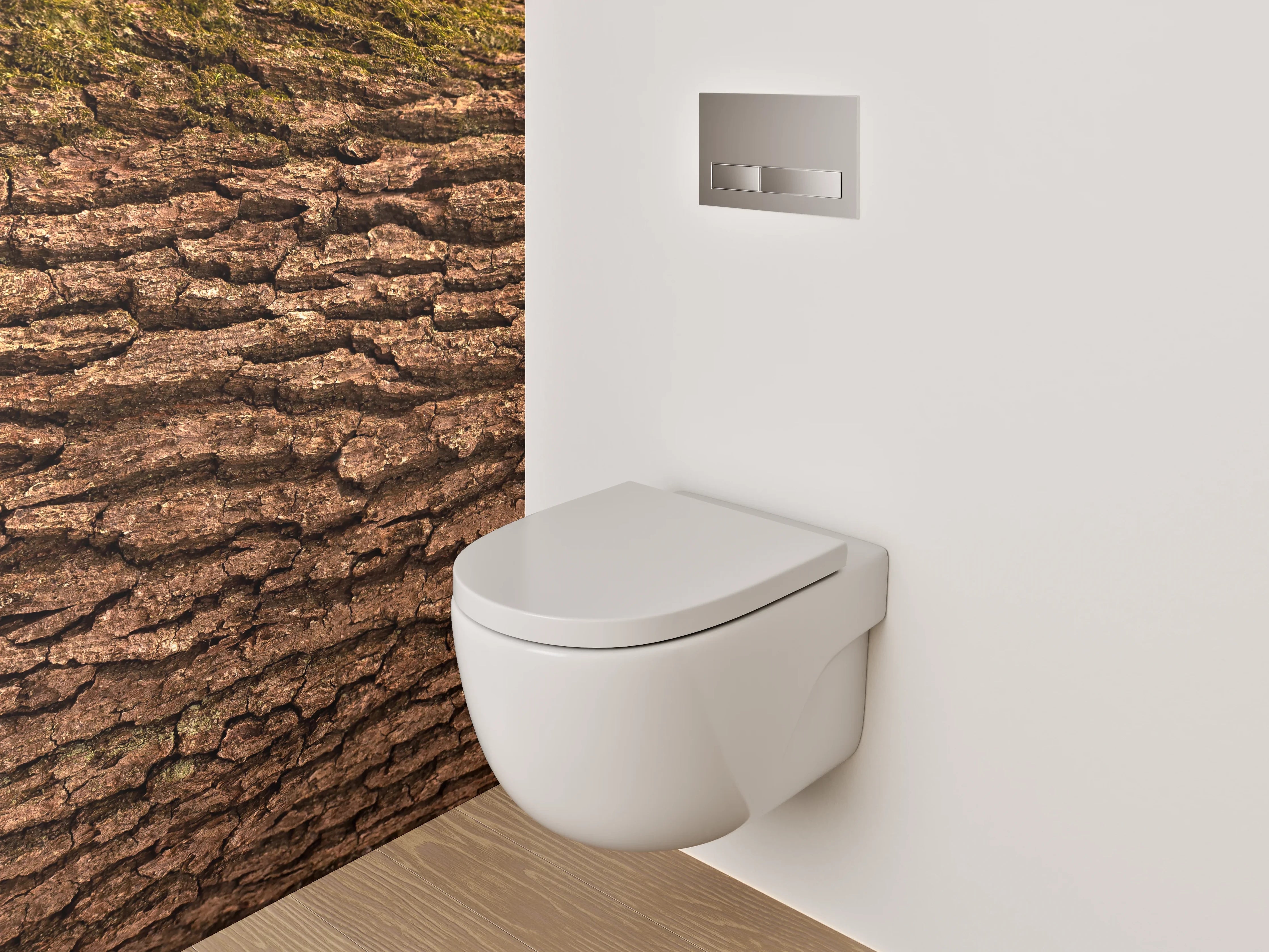 WC-Rückwand - Baumrinde Nahaufnahme – Natur pur