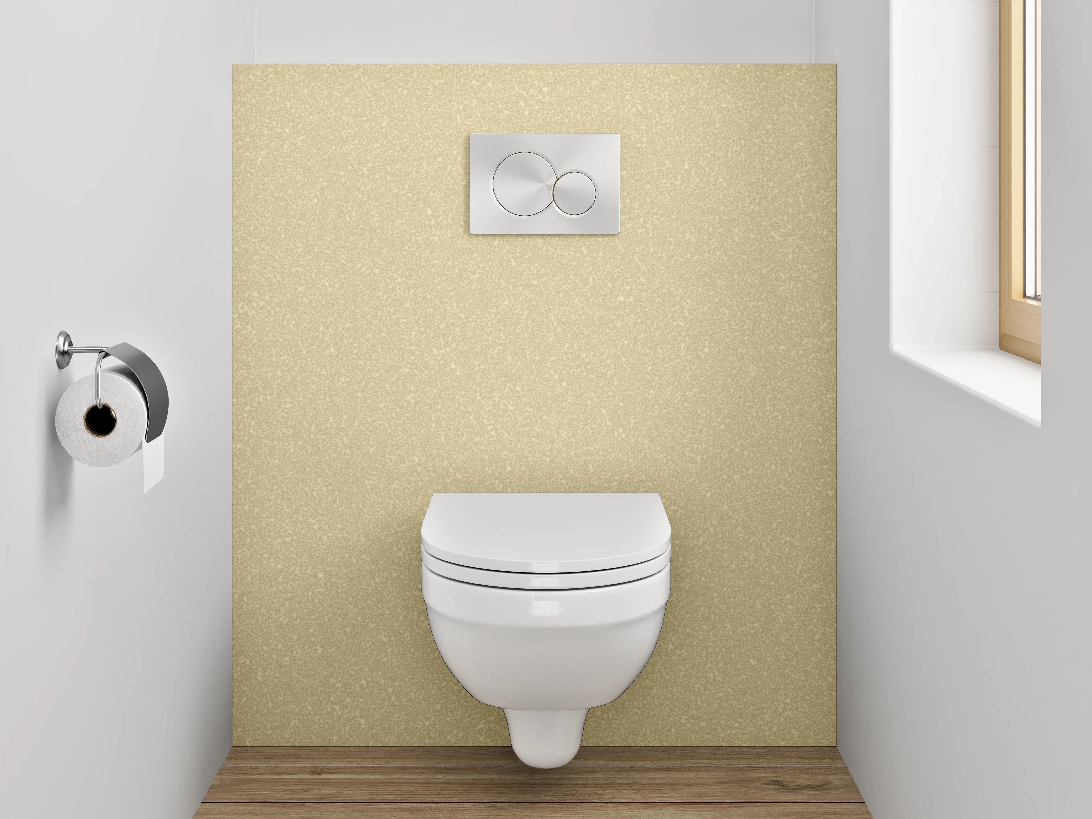 WC-Rückwand - Beige-Goldene Glitter-Textur