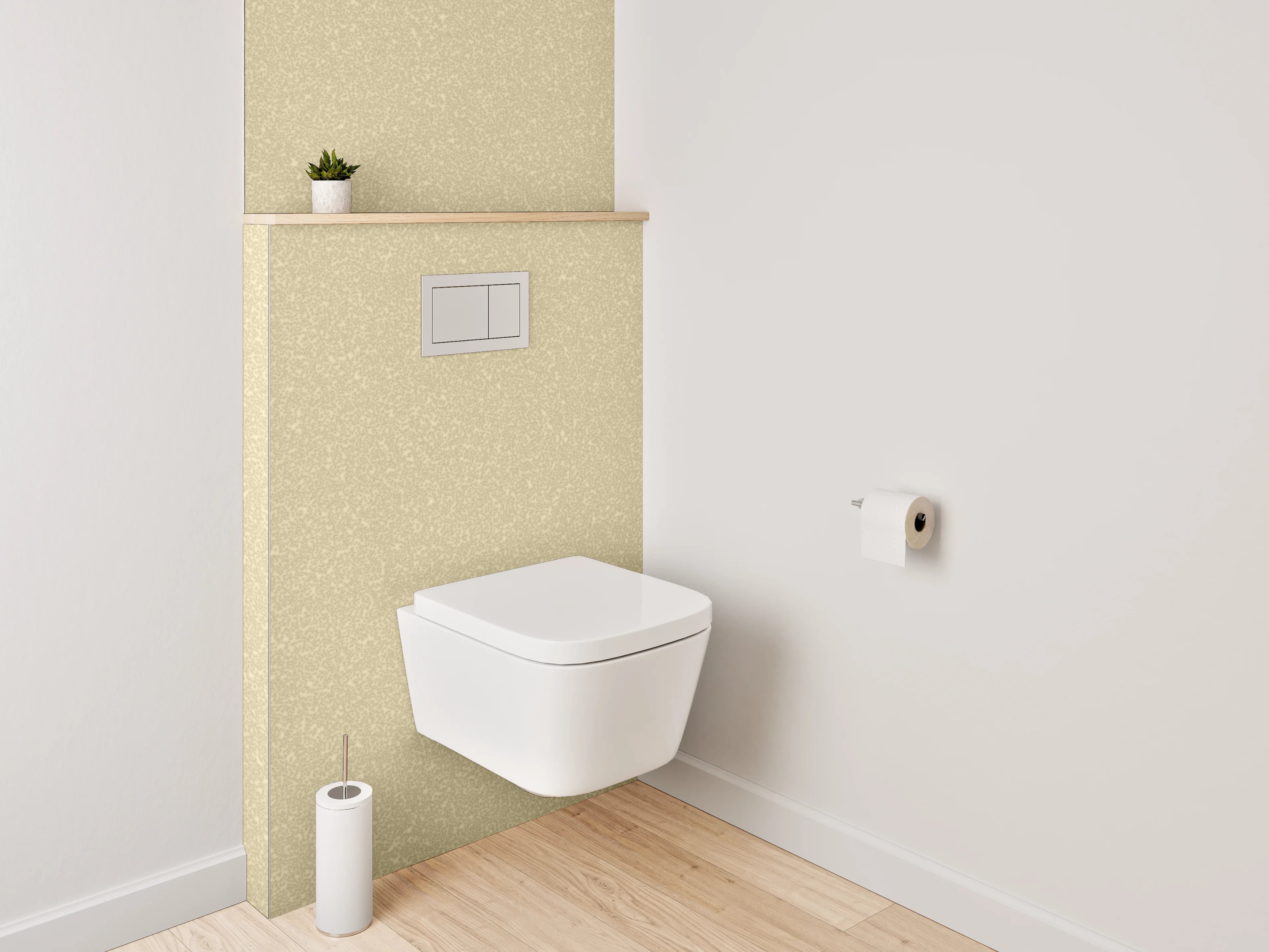 WC-Rückwand - Beige-Goldene Glitter-Textur