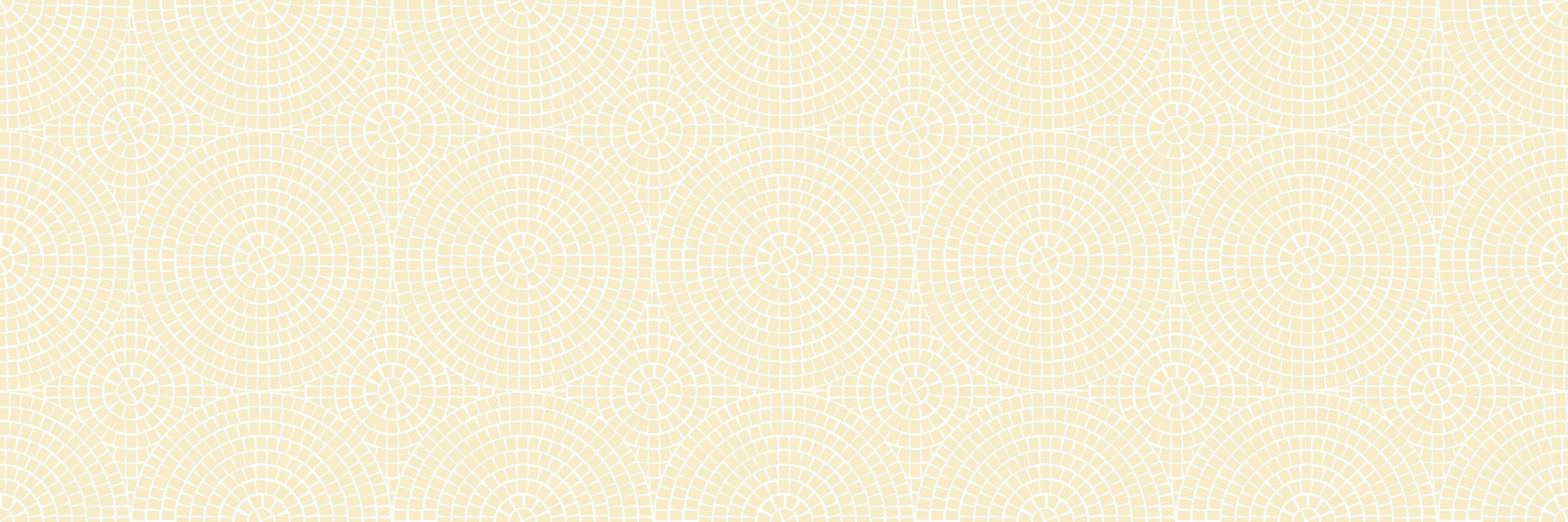 WC-Rückwand-Beige Kreismuster Retro Tapete
