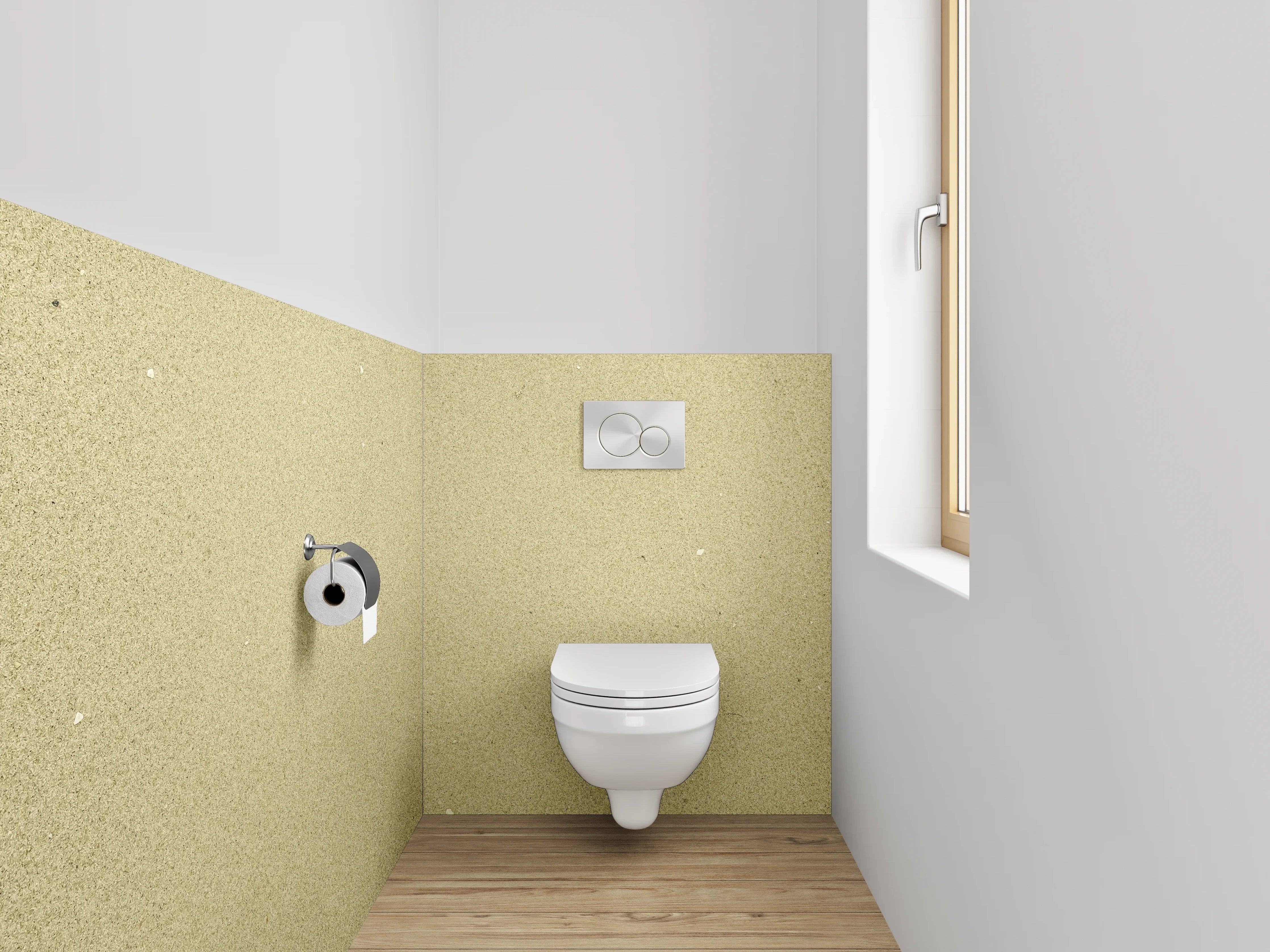 WC-Rückwand - Beige Vintage Strukturoptik
