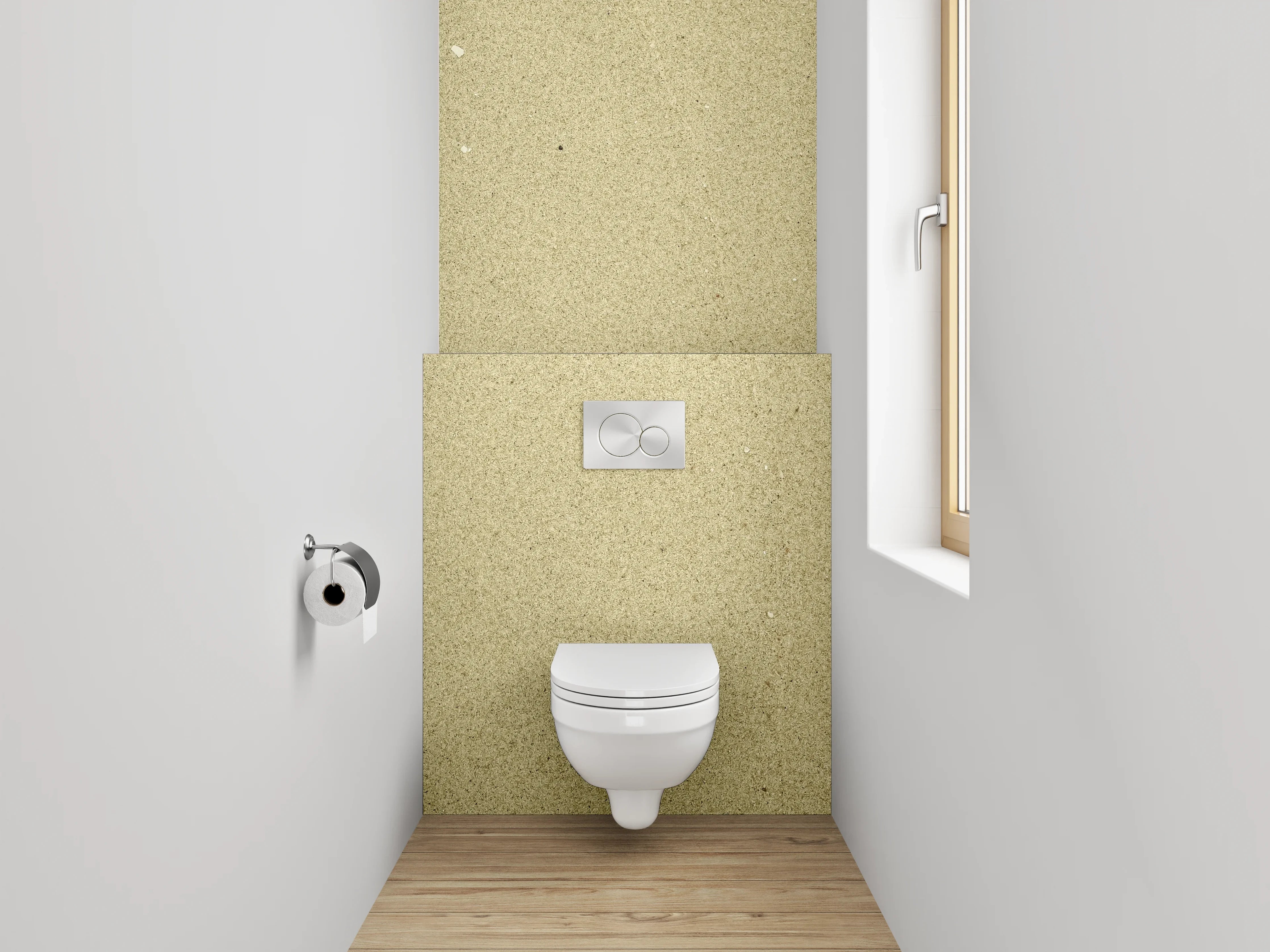 WC-Rückwand - Beige Vintage Strukturoptik