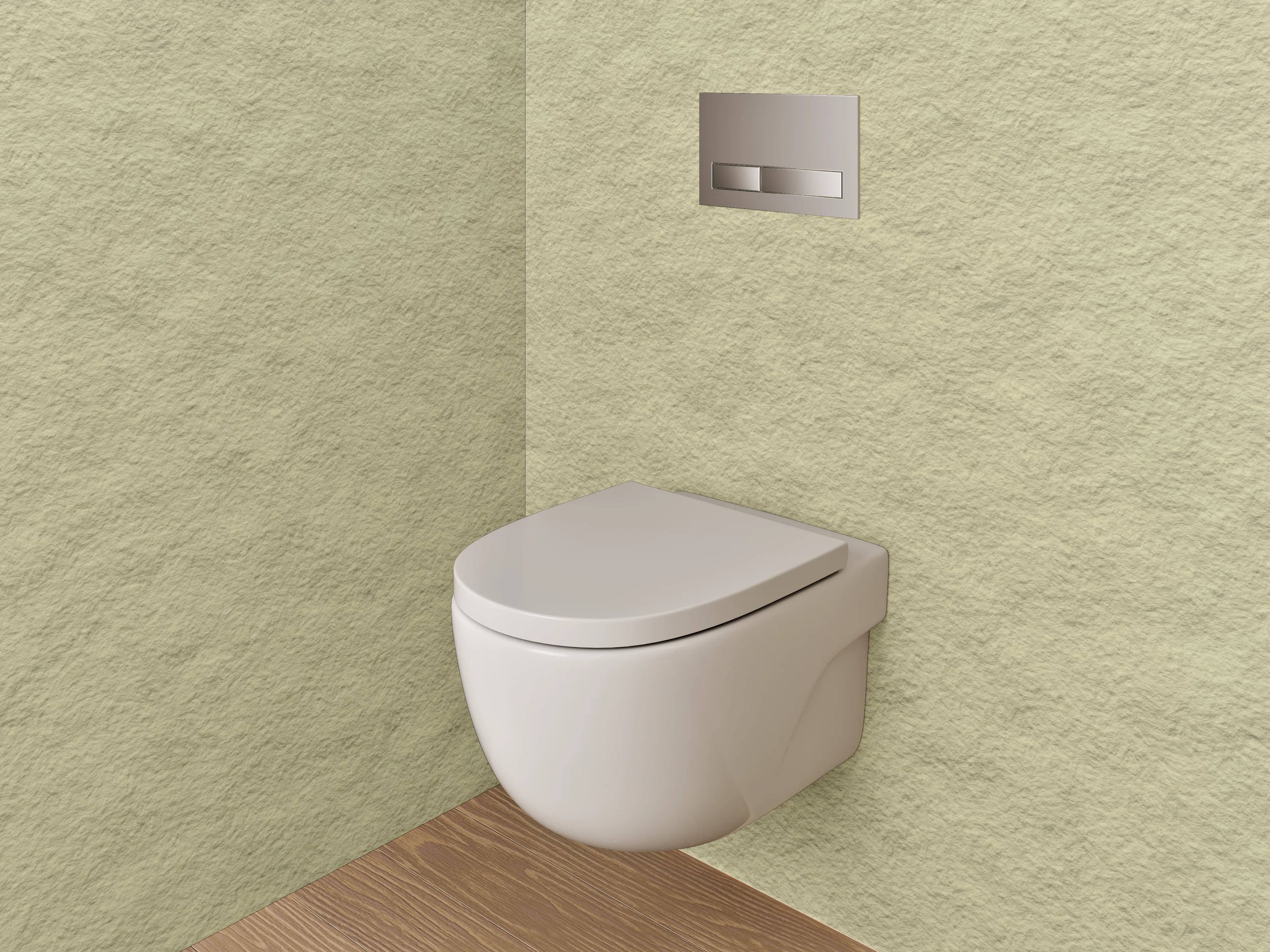 WC-Rückwand - Beige strukturierte Fliesenoptik