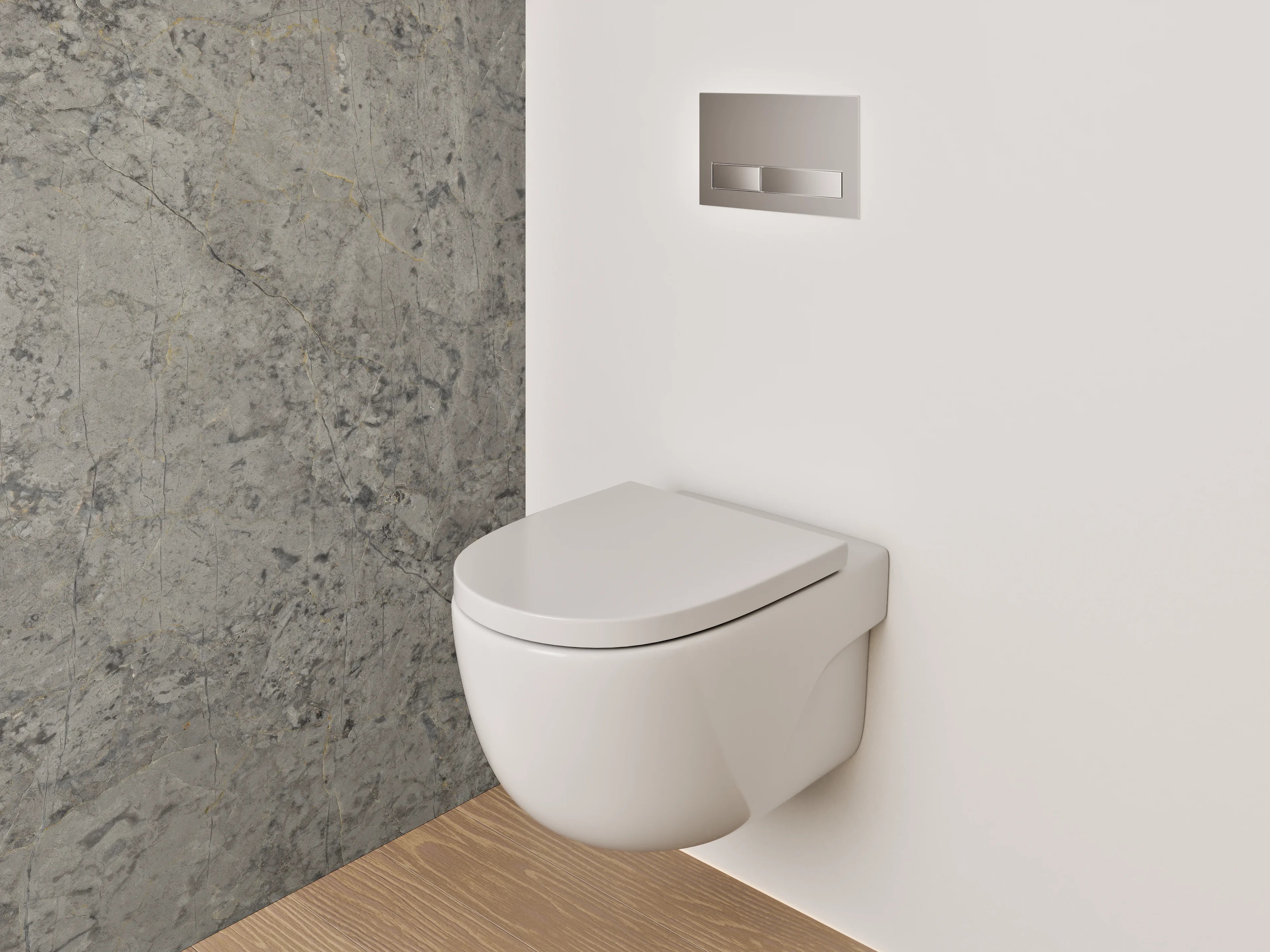 WC-Rückwand - Beiger Steinmauer mit texturierter Oberfläche