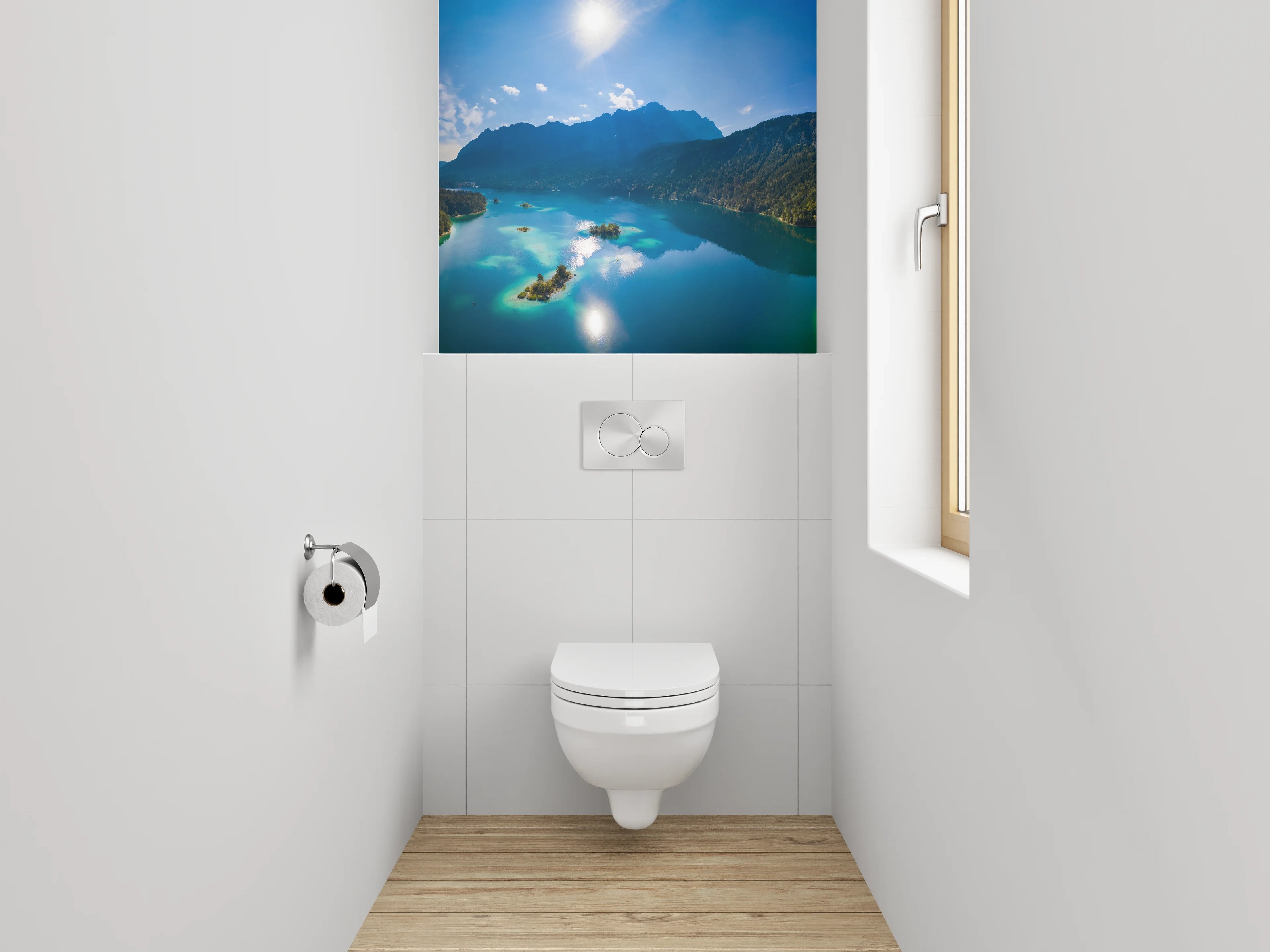 WC-Rückwand - Bergsee Panorama Naturfotografie