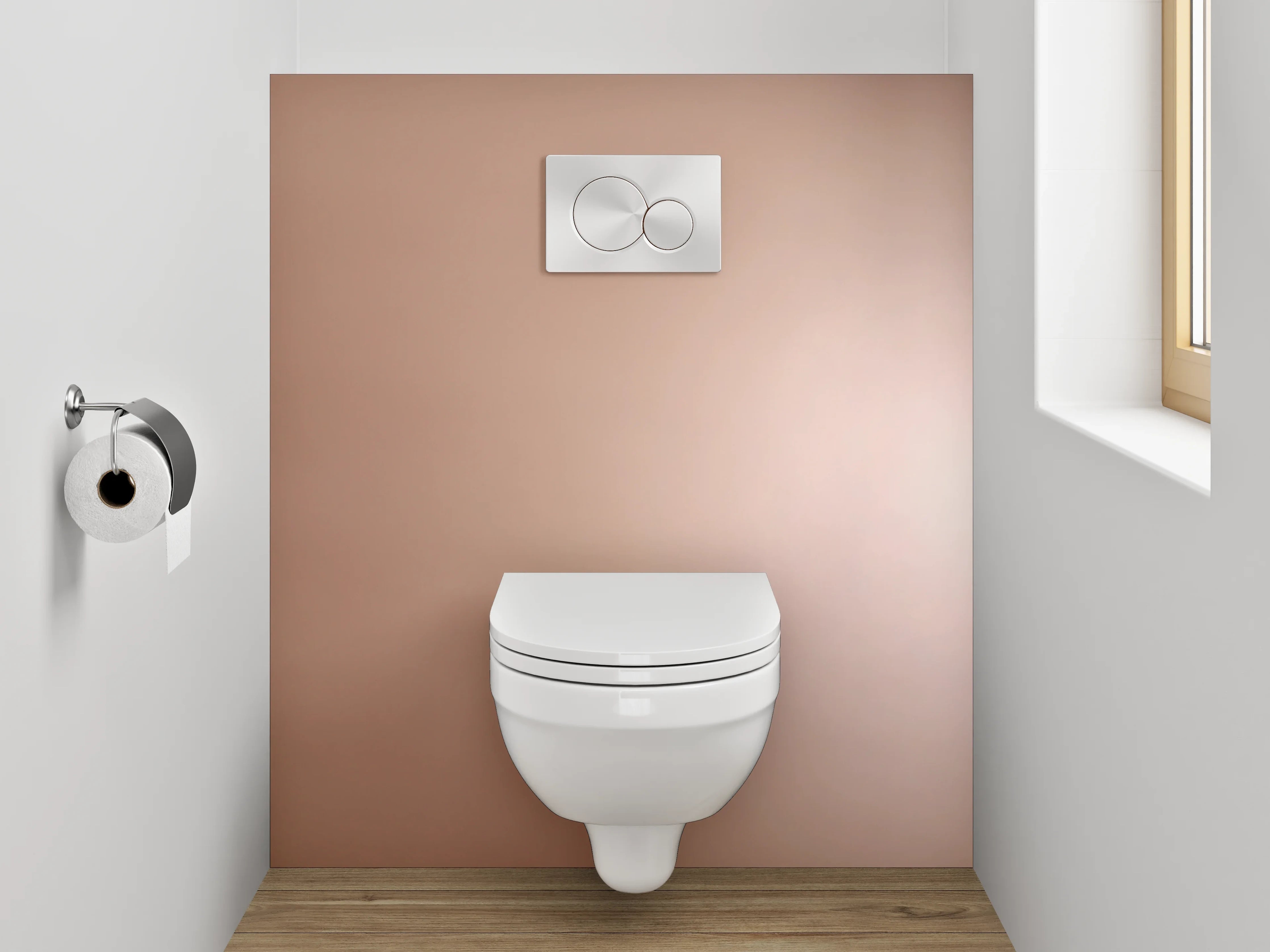 WC-Rückwand - Braune Oberfläche mit sanften Farbverläufen