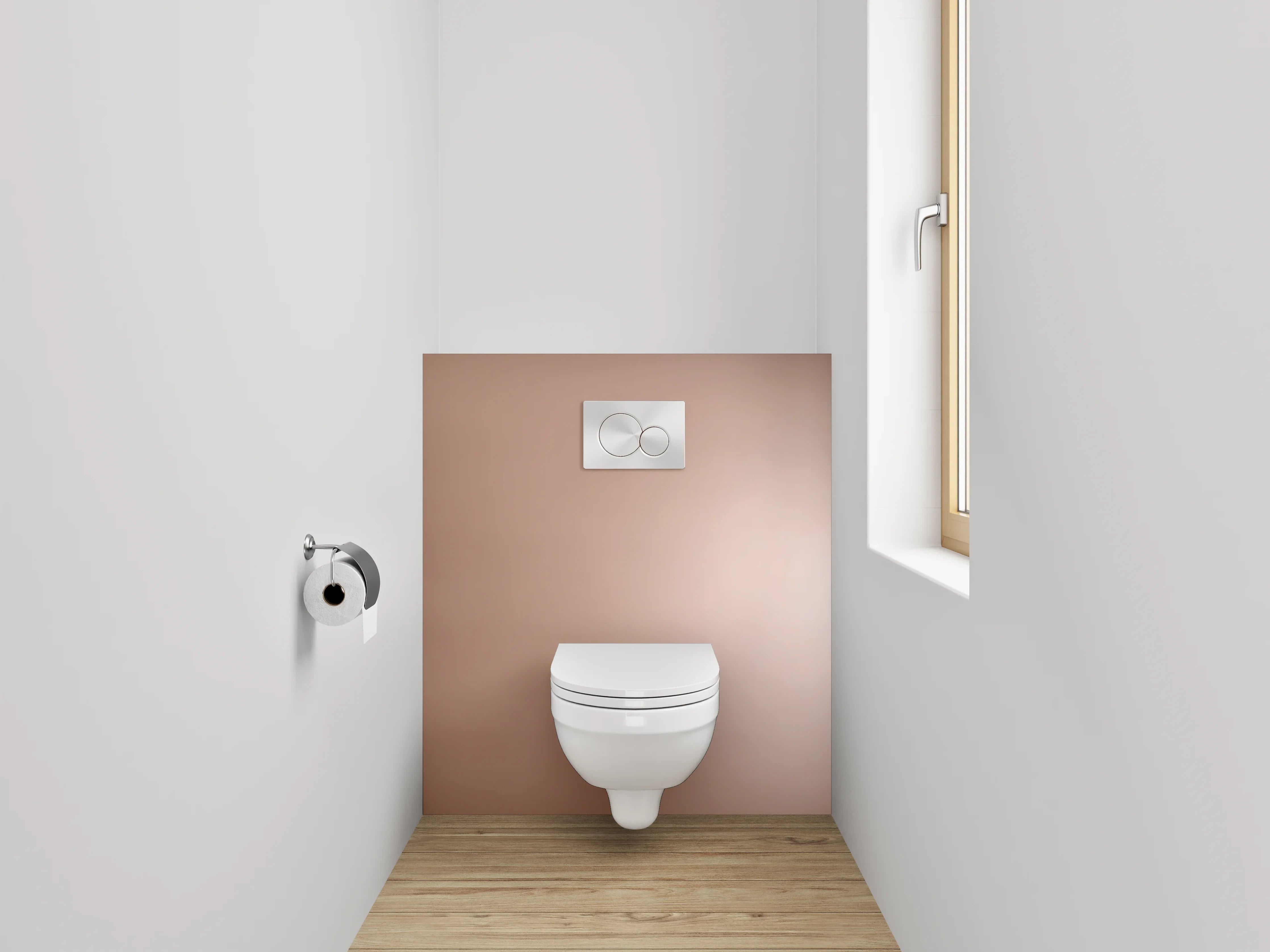 WC-Rückwand - Braune Oberfläche mit sanften Farbverläufen