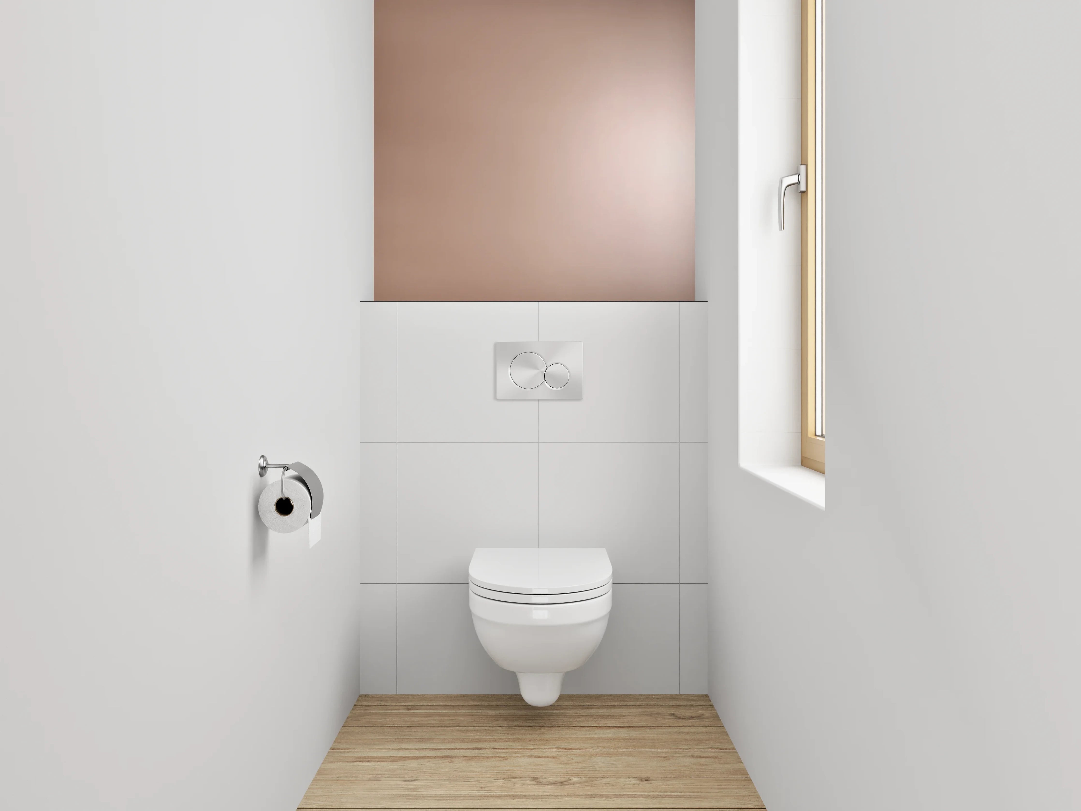 WC-Rückwand - Braune Oberfläche mit sanften Farbverläufen