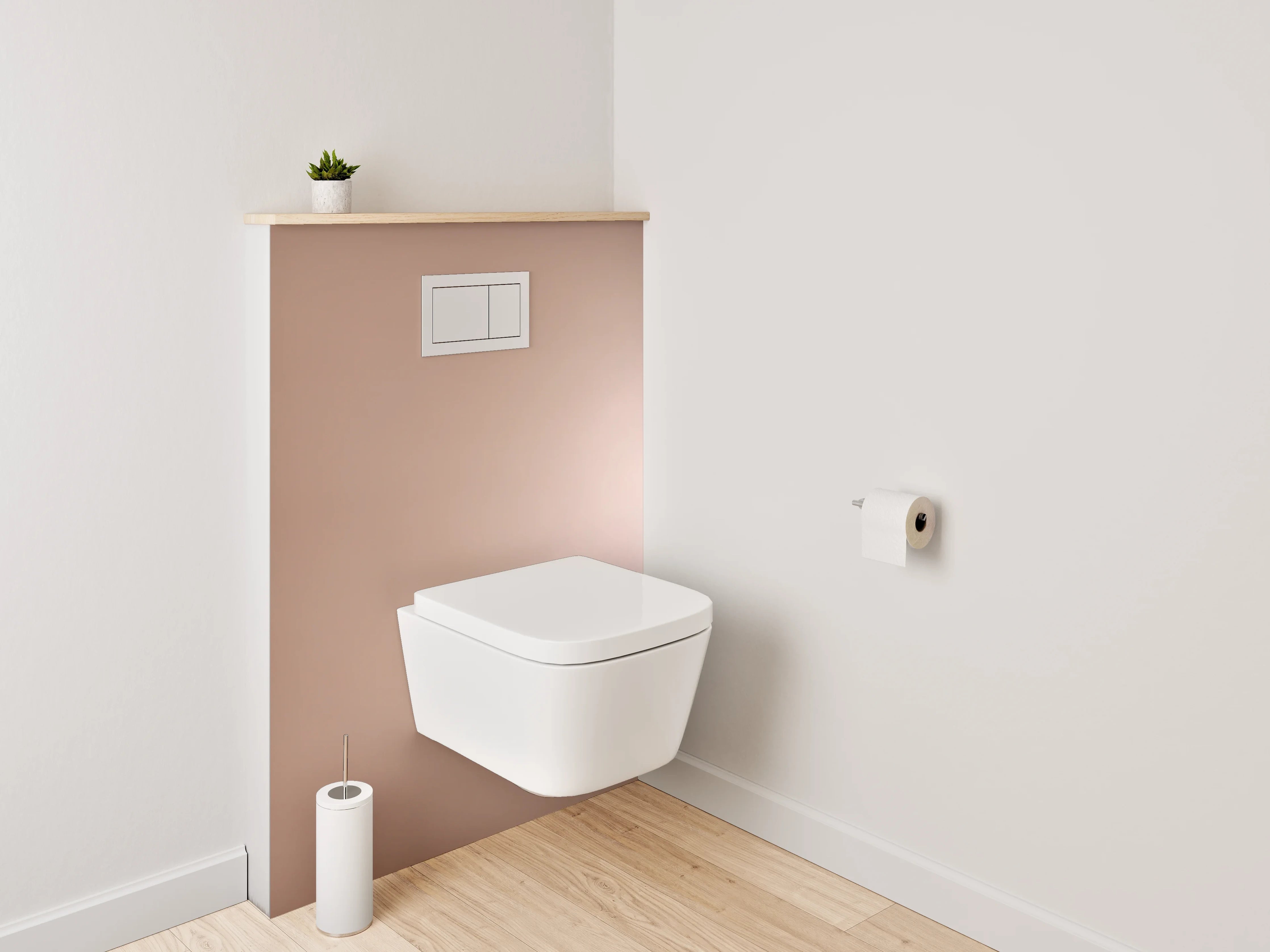 WC-Rückwand - Braune Oberfläche mit sanften Farbverläufen