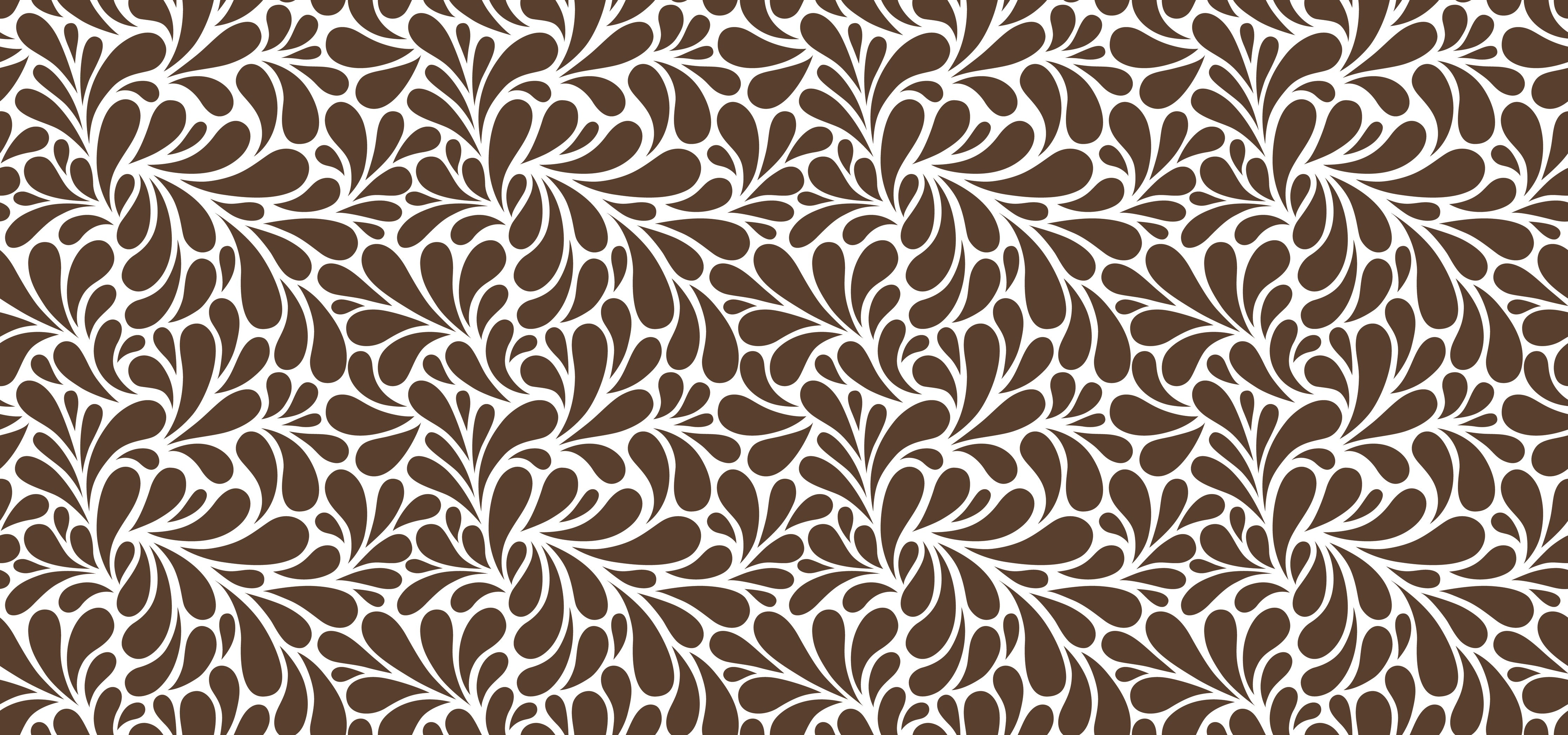 WC-Rückwand-Braunes Retro-Muster Wallpaper